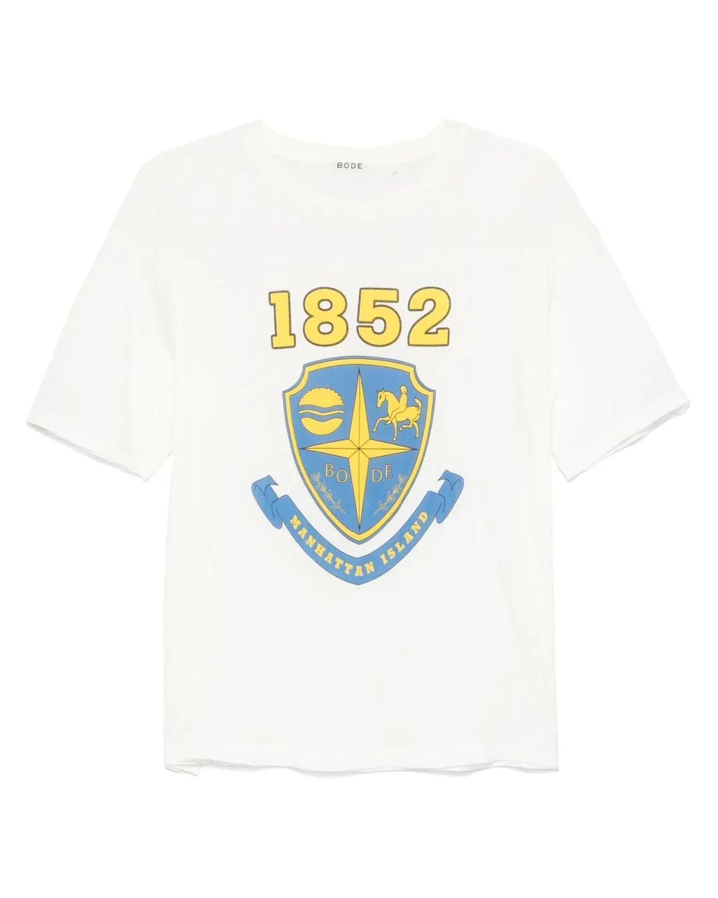 Bode White Crest T-Shirt for men