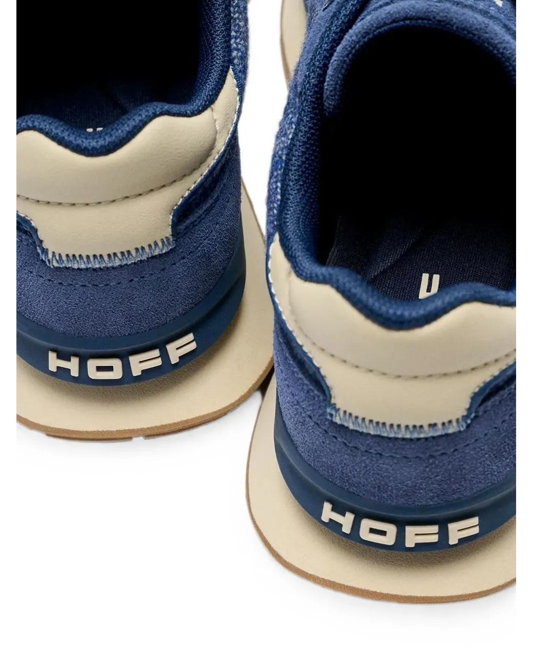 HOFF Blue City Suede-Panelled Textured Sneakers