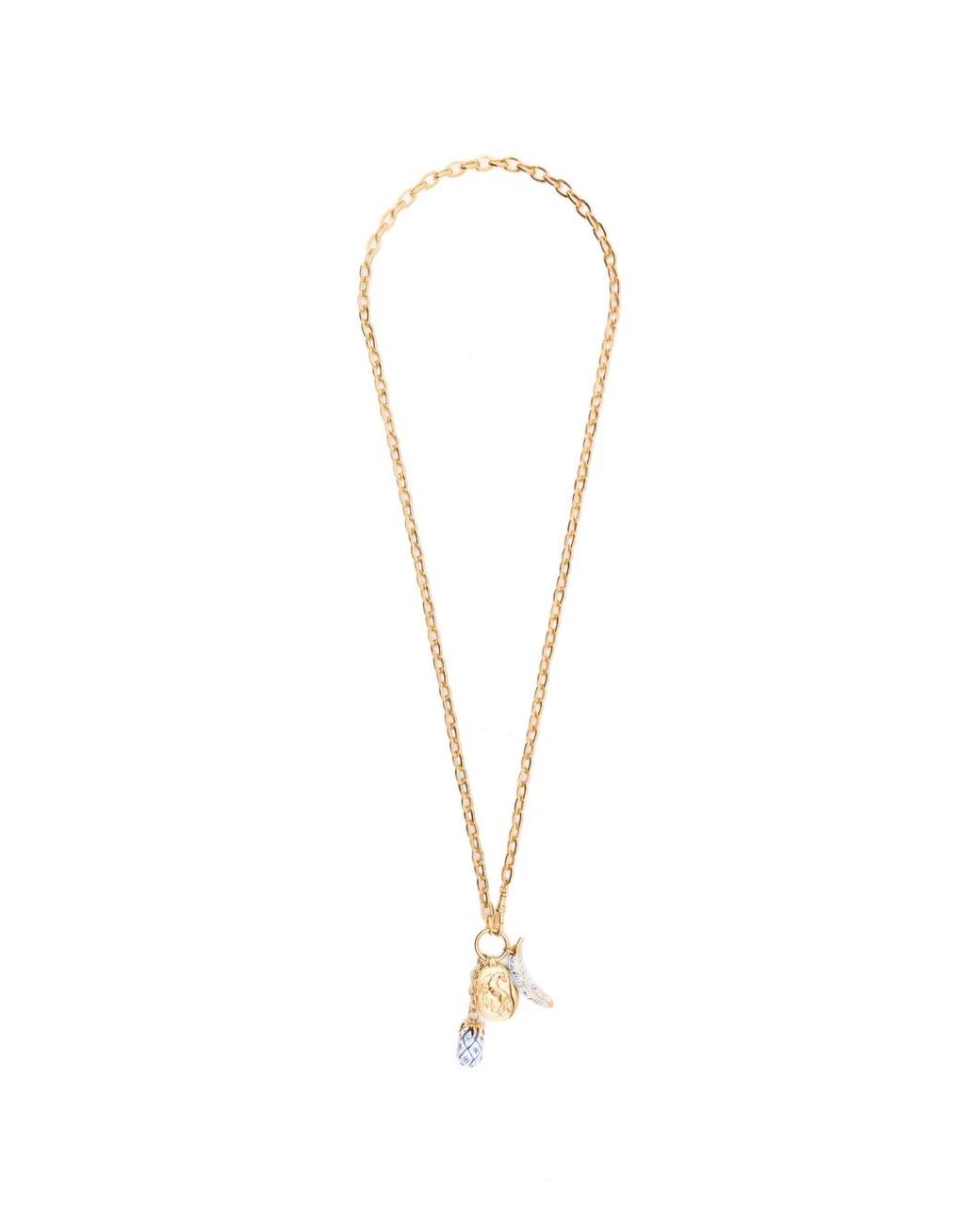 Chloé White Bloomcraft Pendant Necklace