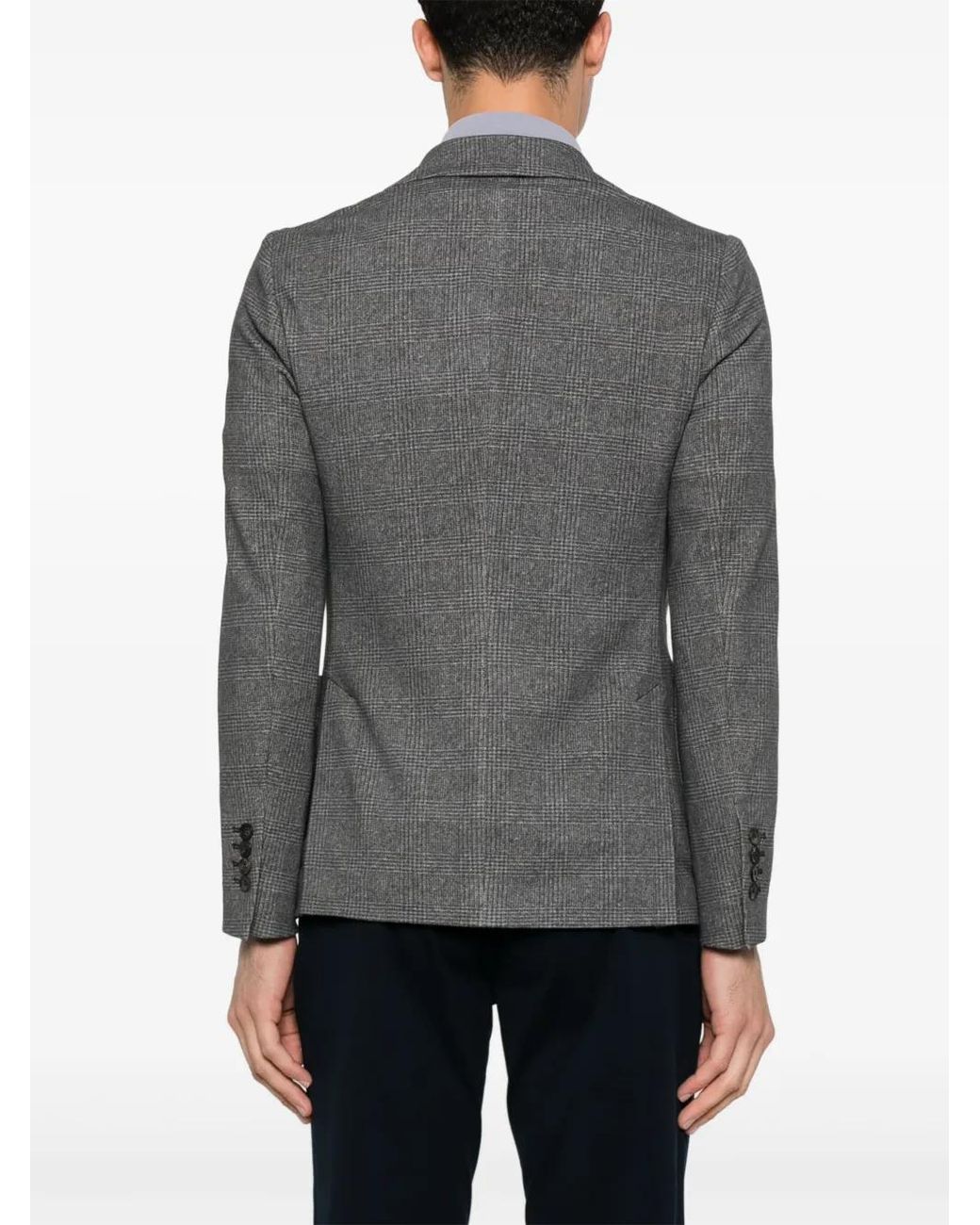 Circolo 1901 Gray Checked Blazer for men