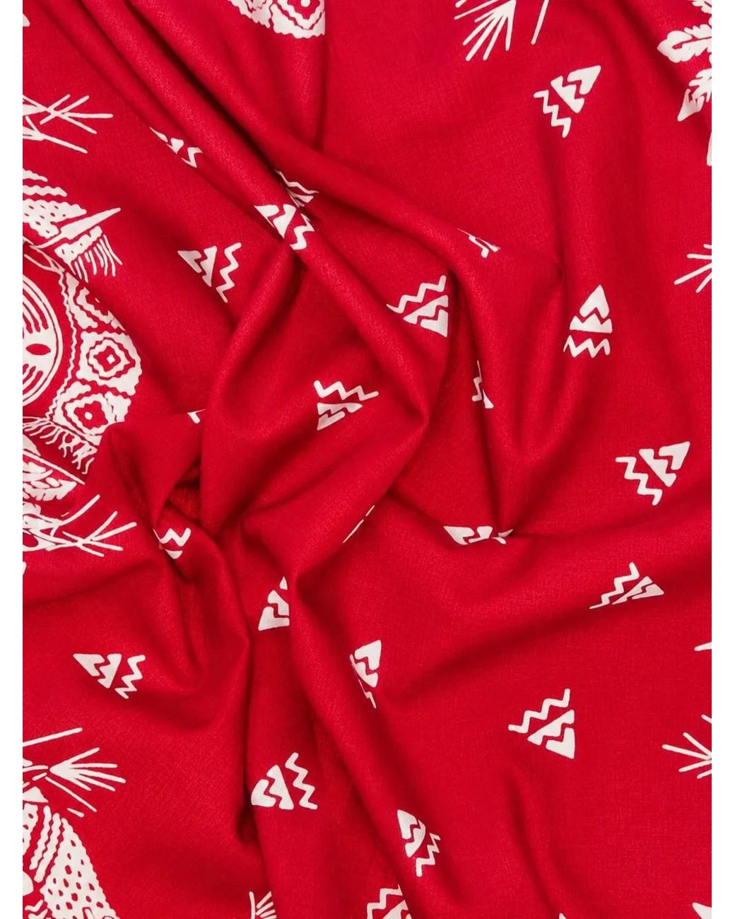 Sciarpa Apach Con Stampa Geometrica di Fortela in Red da Uomo