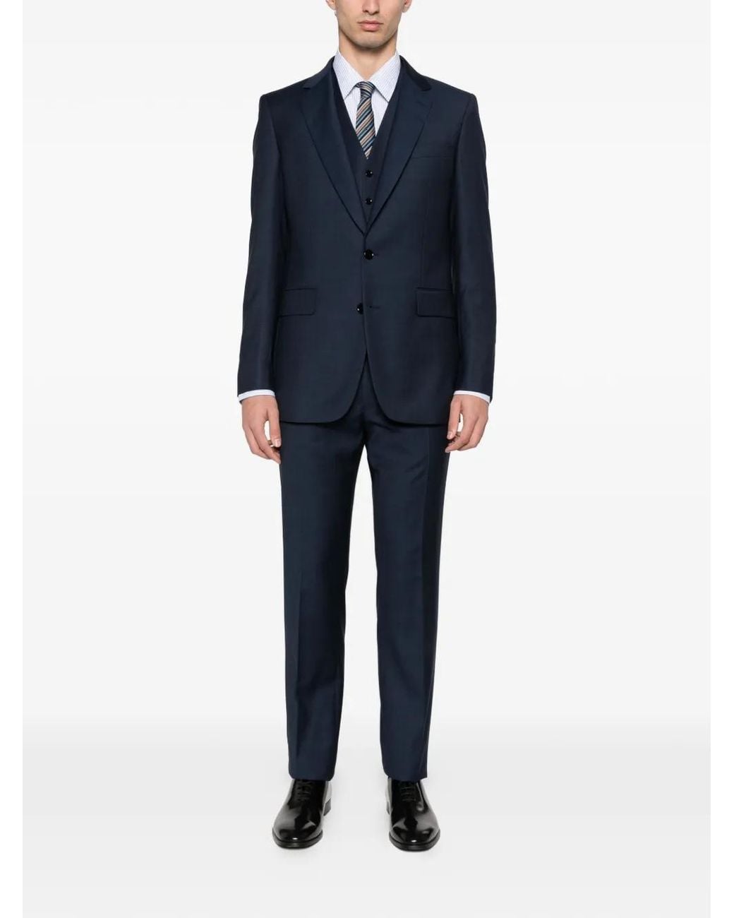 Fursac White Striped-Pattern Cotton Shirt for men