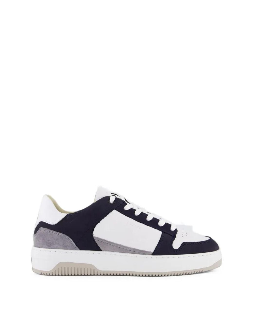 Nubikk White Basket Court Sneakers for men
