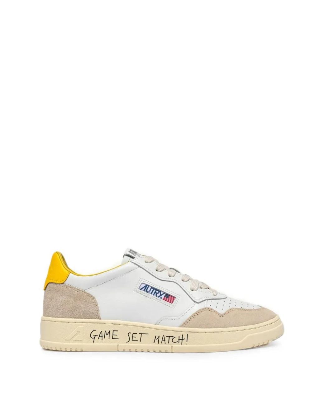 Autry White Medalist Low Sneakers