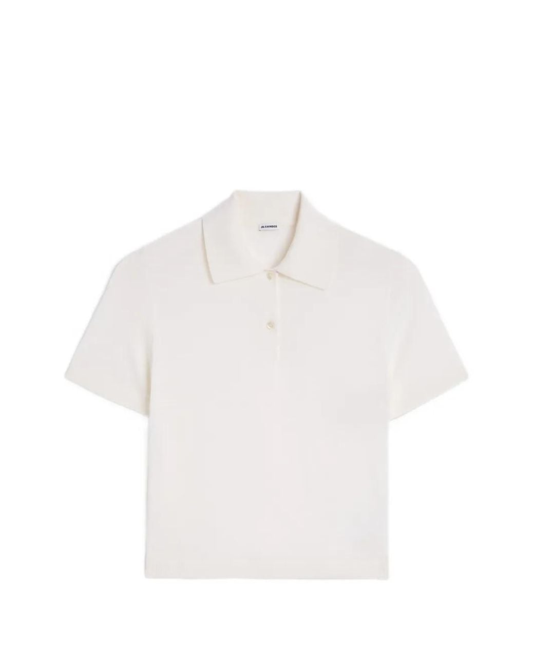 Jil Sander Wollen Poloshirt in het White