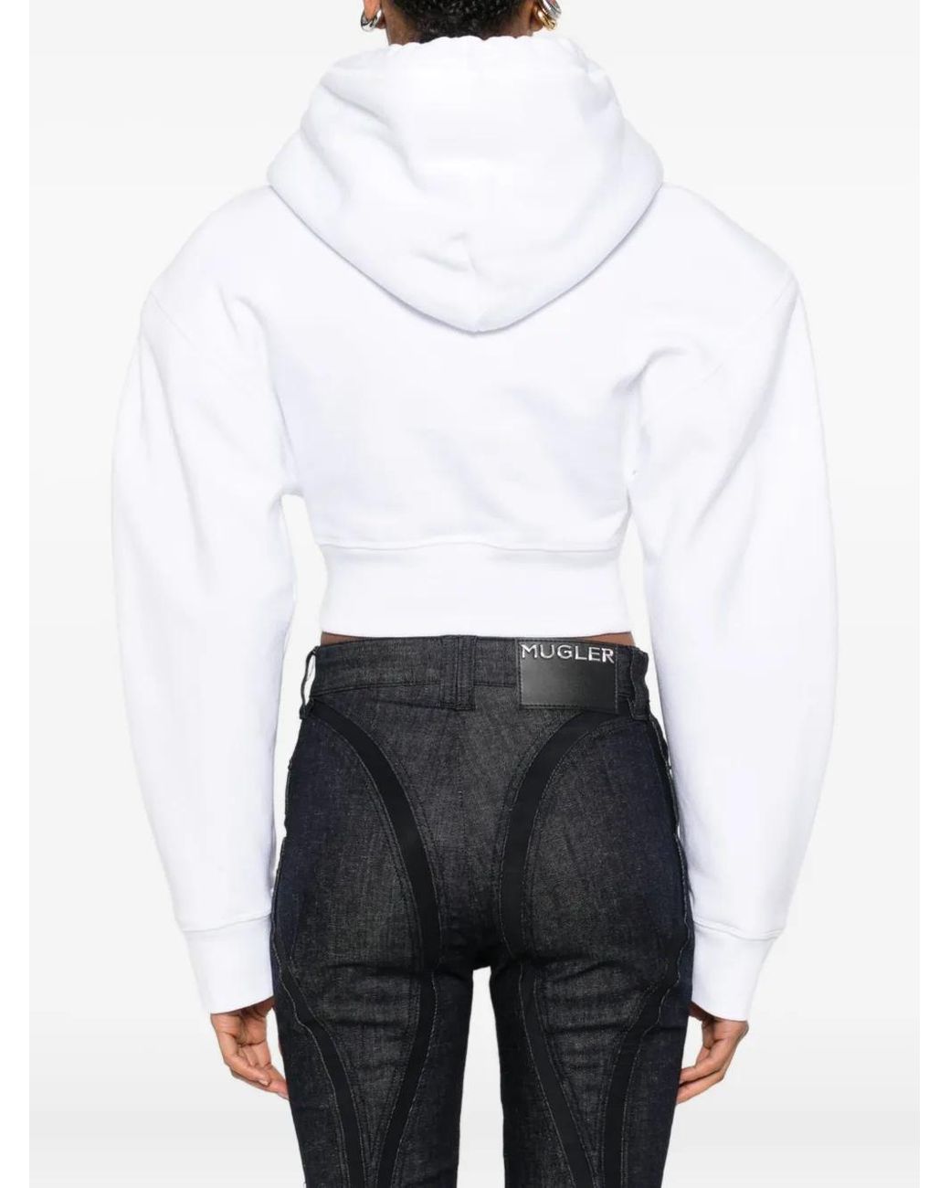 DSquared² White Logo Cotton Hoodie
