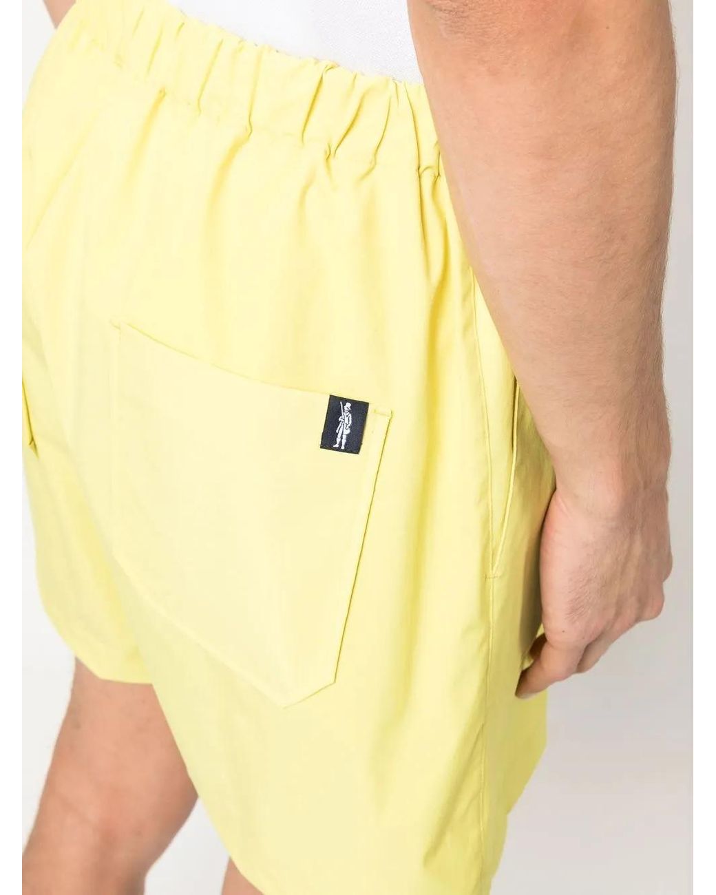 Mackintosh Yellow Captain Elasticated Waistband Shorts for men