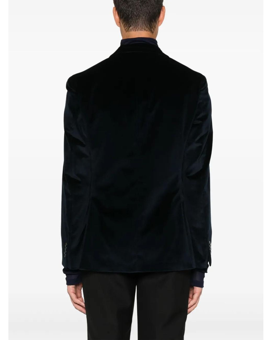 Boglioli Black Velvet Blazer for men