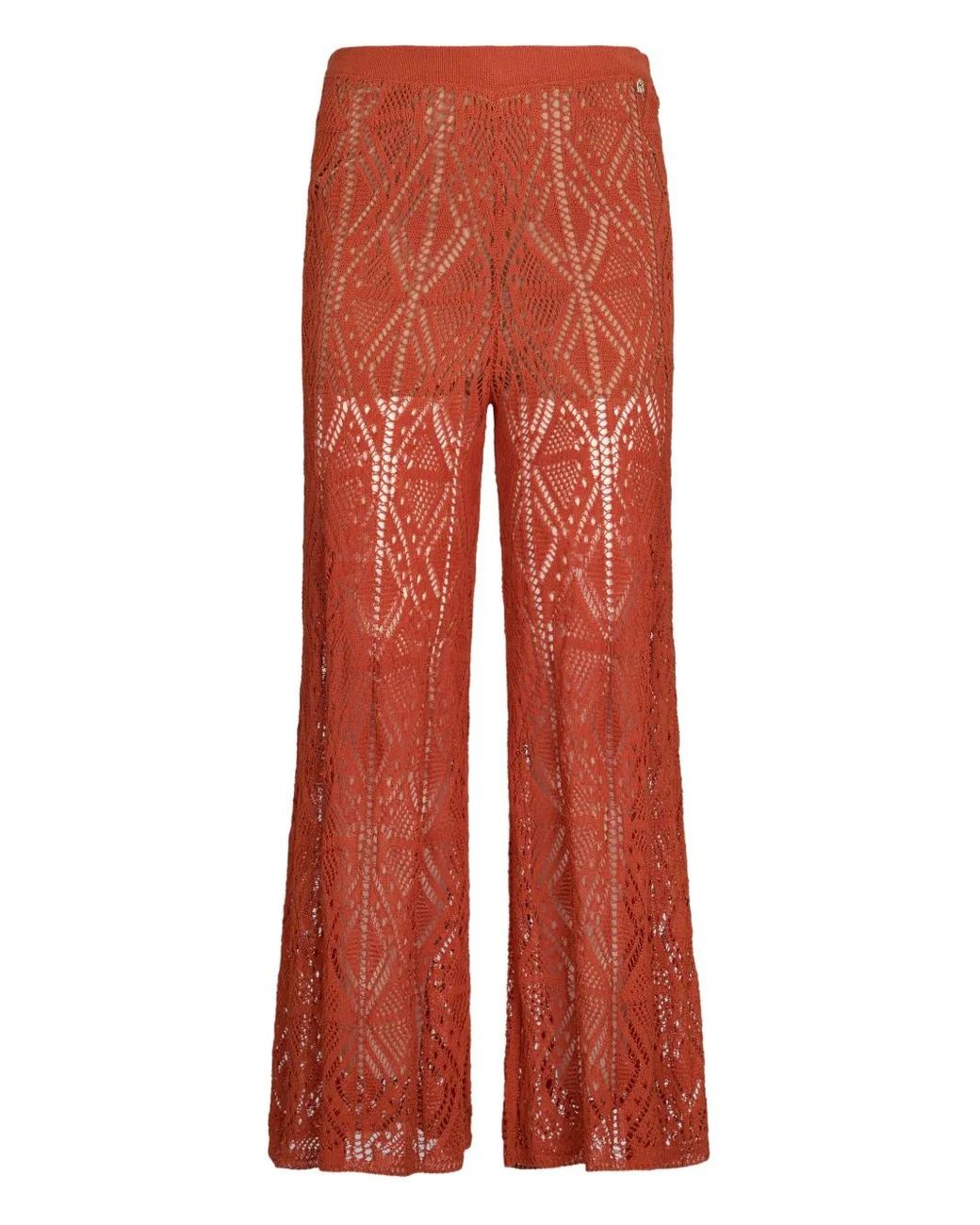 Liu Jo Red Pantalon En Crochet