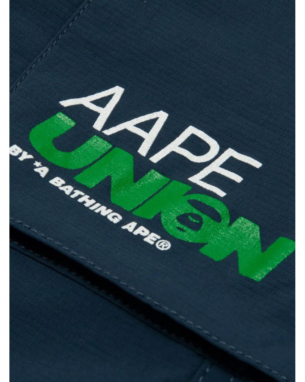 Aape By A Bathing Ape Blue Logo Patch Track Pants for men