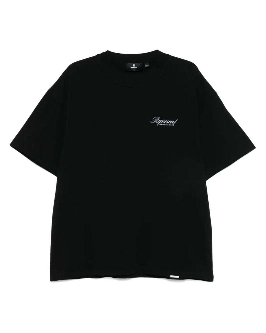 Represent Black Owners Club Script T-Shirt for men