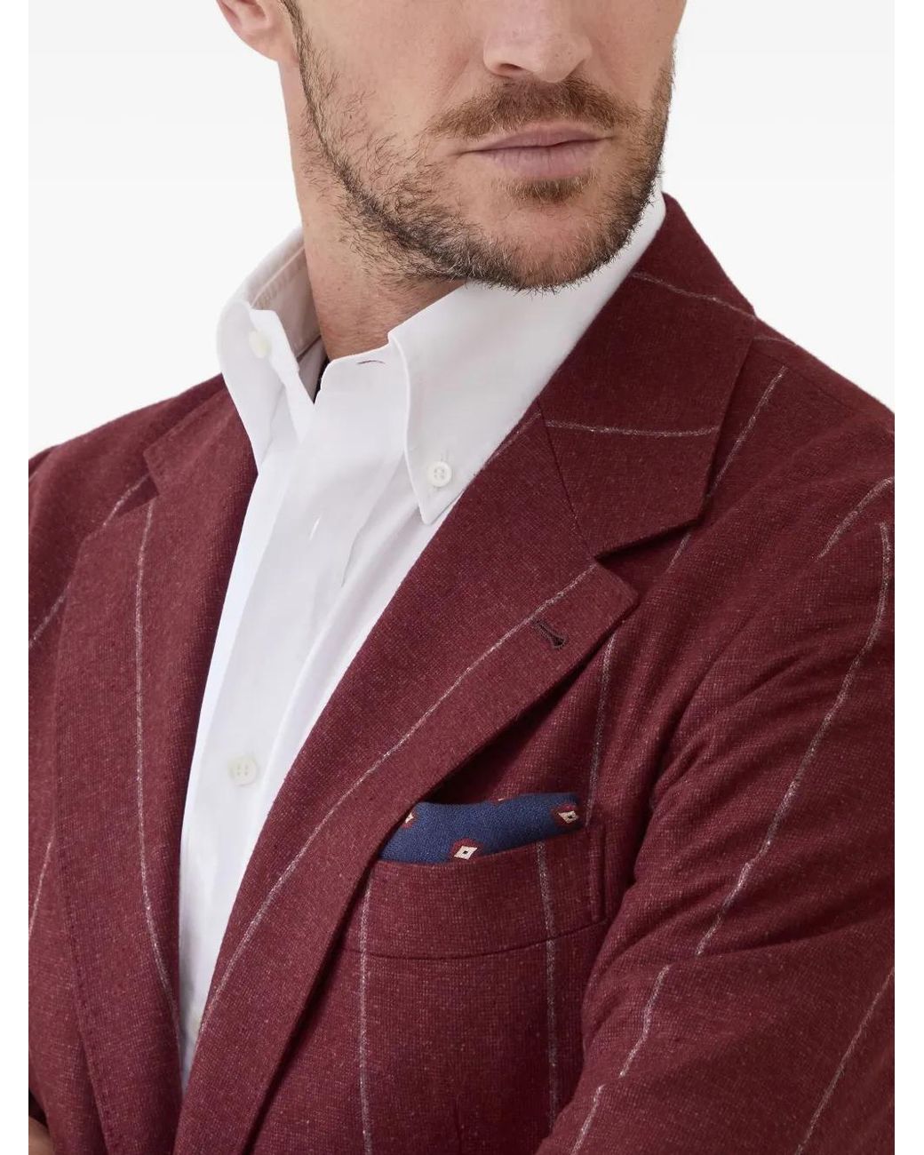 Blazer Cavallo Brunello Cucinelli de hombre de color Red