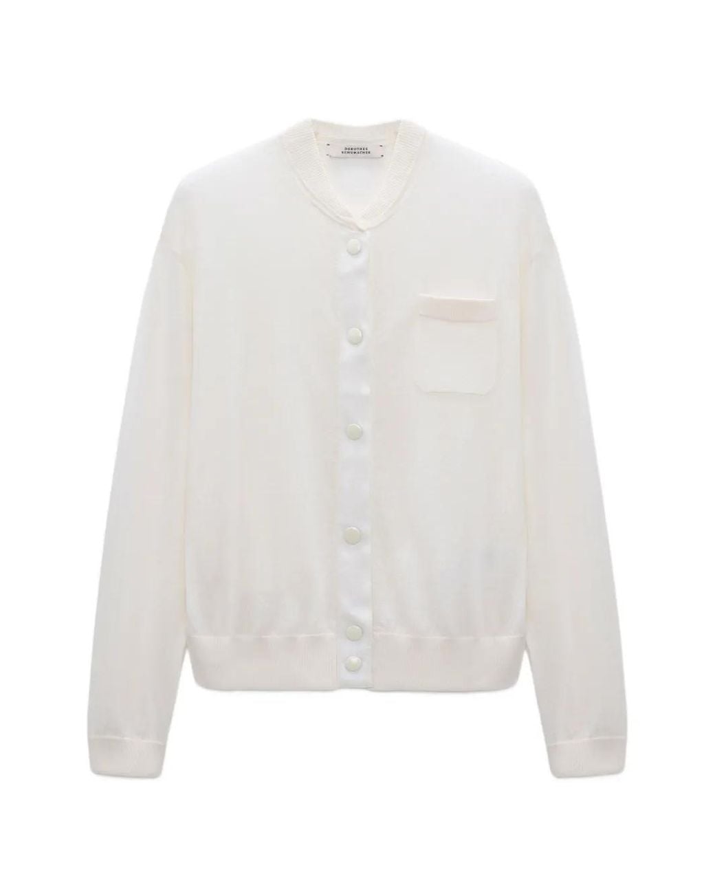 Dorothee Schumacher White Refined Button-Fastening Cardigan