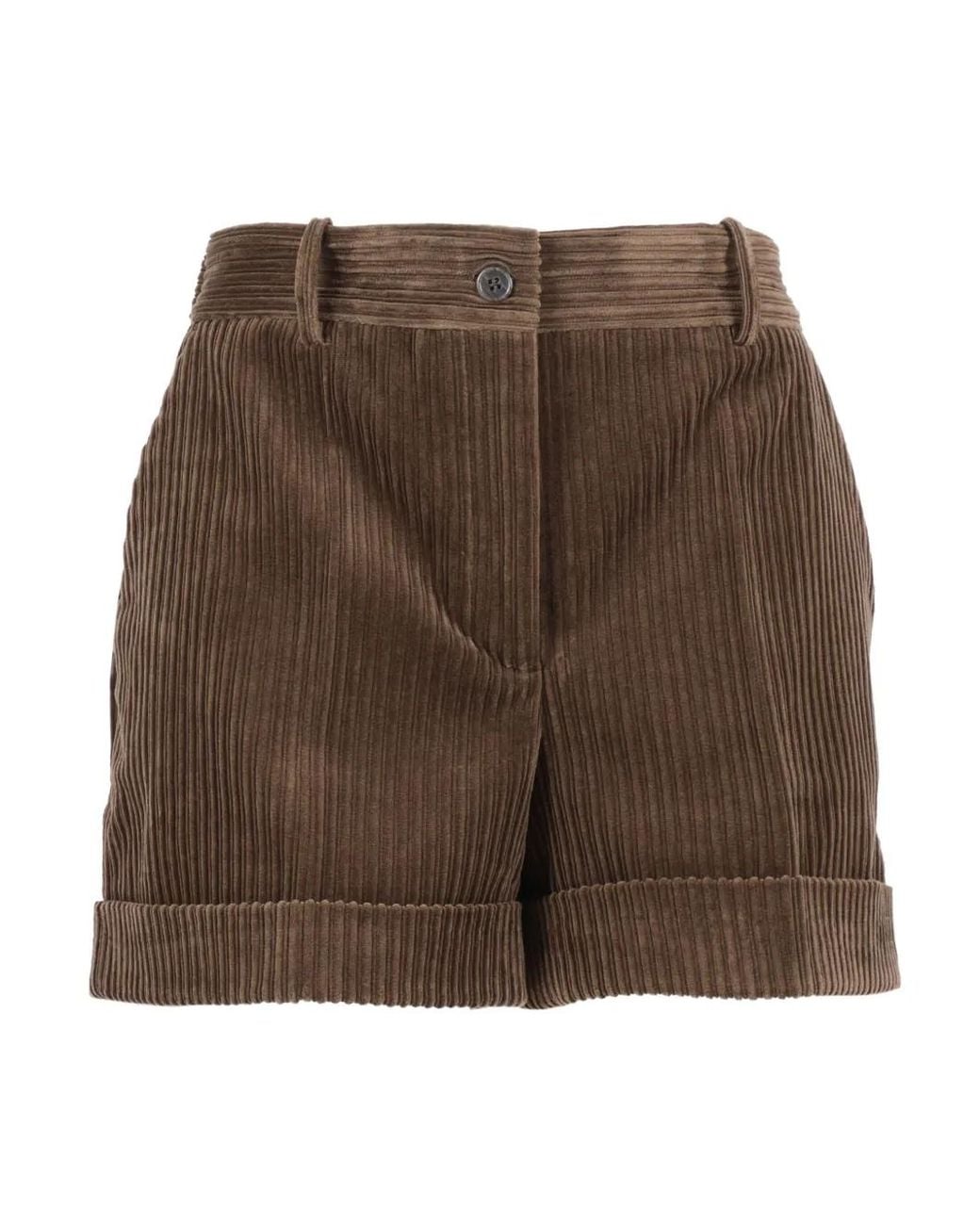 P.A.R.O.S.H. Geplooide Shorts in het Brown