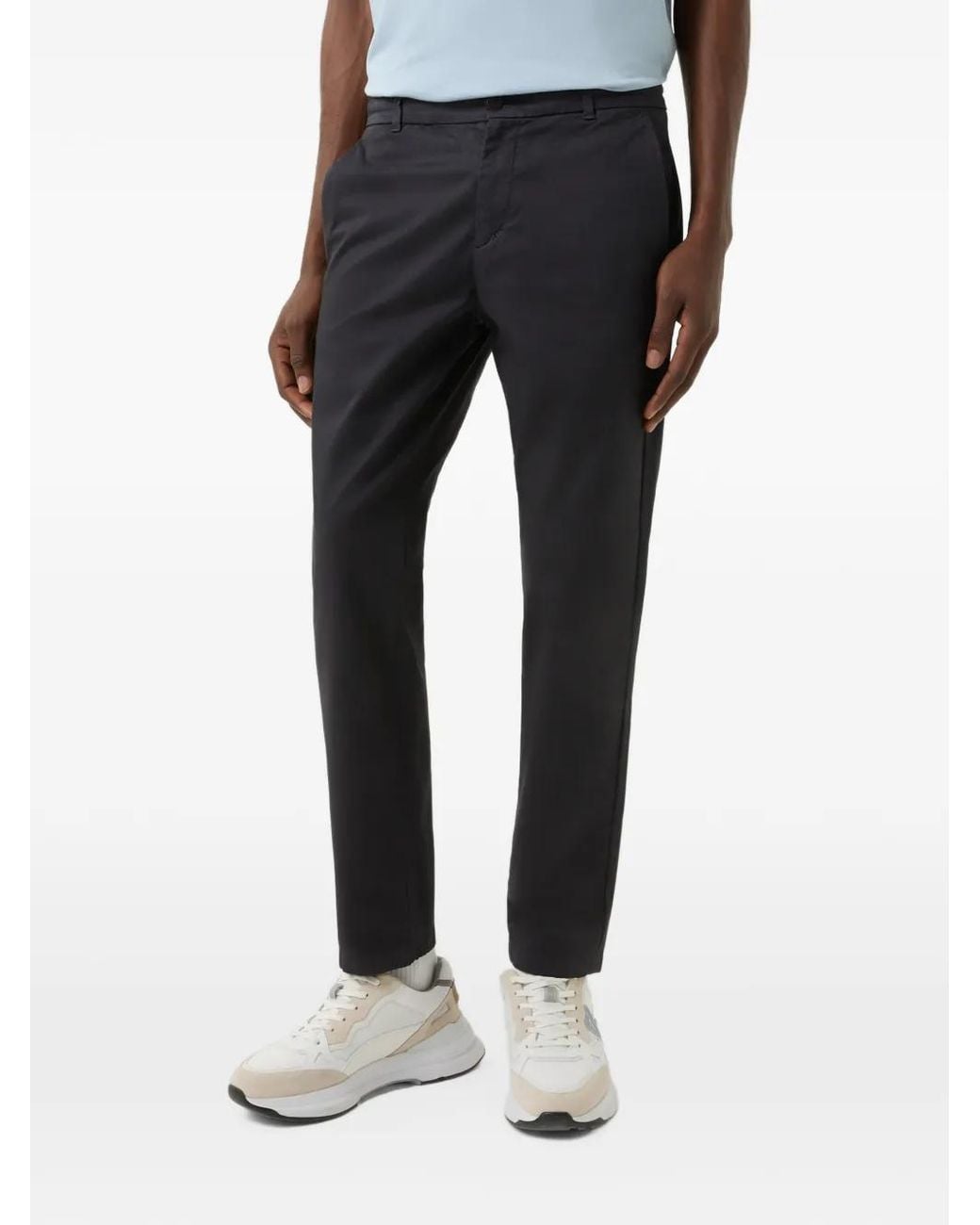 Bogner Blue Riley Cotton-Satin Chinos for men