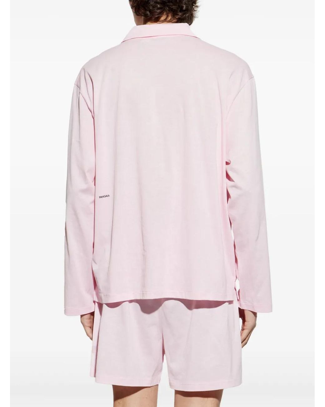 PANGAIA Pink Slogan-Print Cotton Pyjama Set