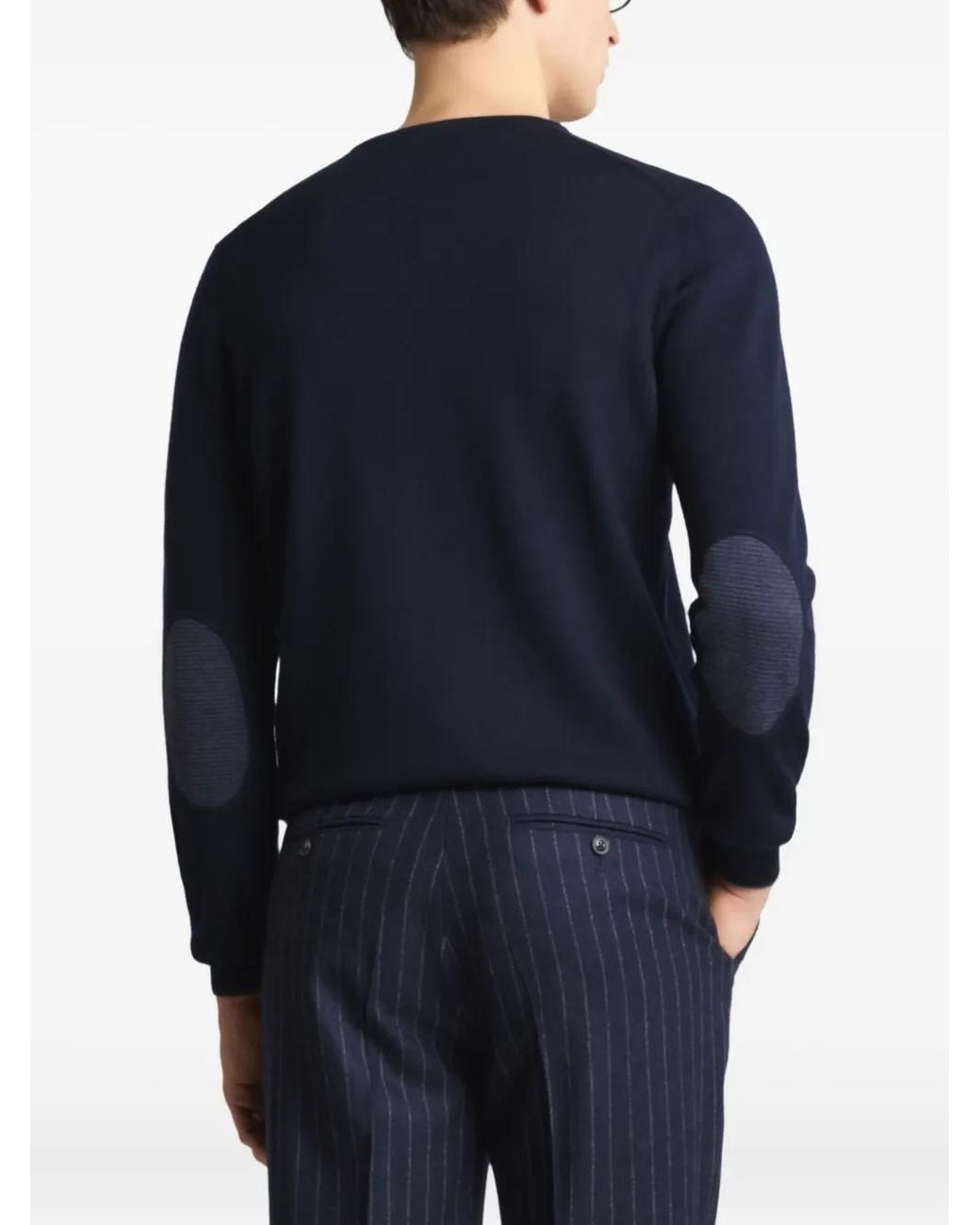 Fay Blue Crew-Neck Top for men