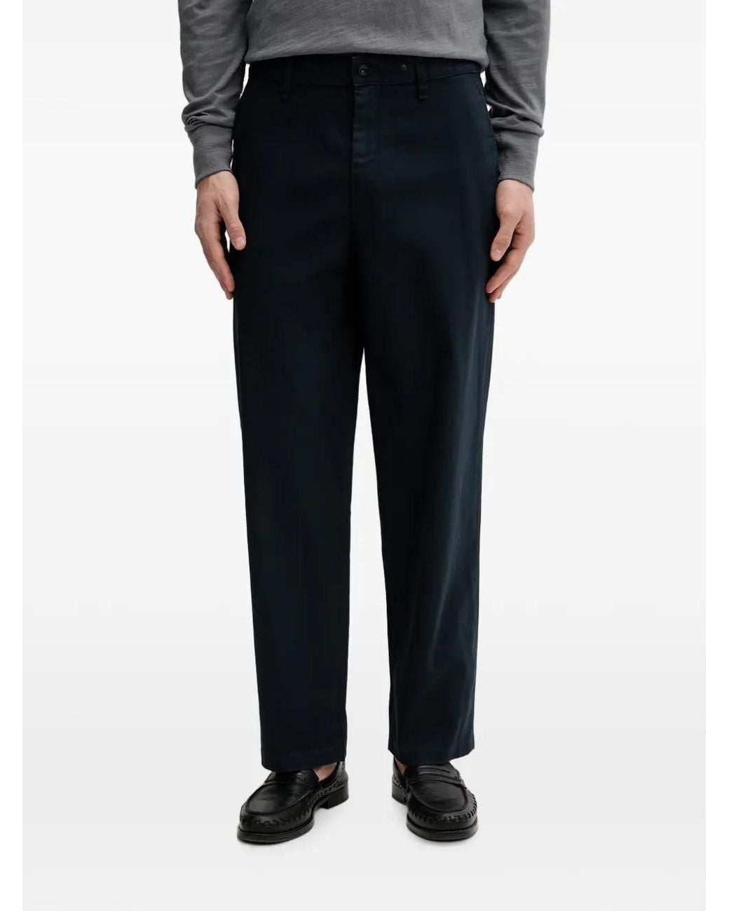 Rag & Bone Black Logo-Embroidered Chino Pants for men