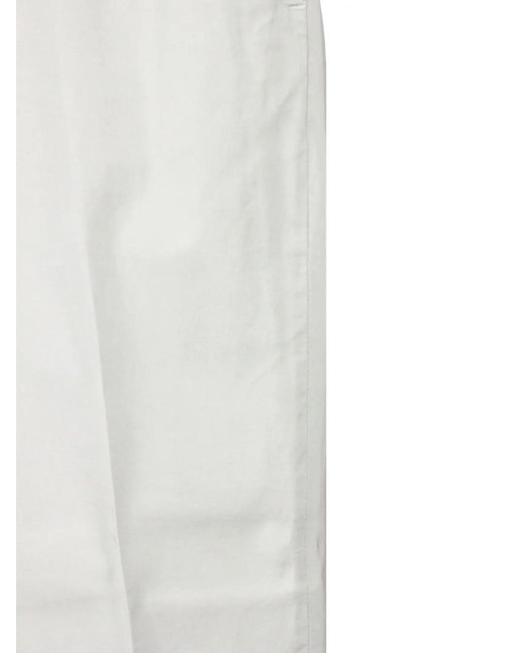 Briglia 1949 White Belt Loops Pockets Trousers for men