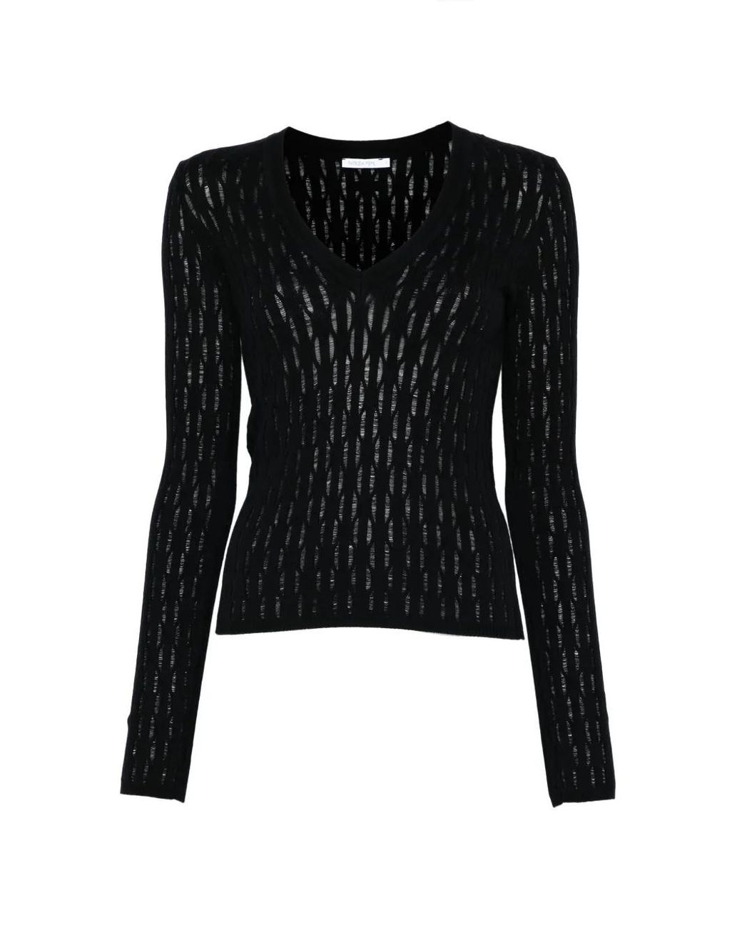 Patrizia Pepe Black V-Neck Sweater