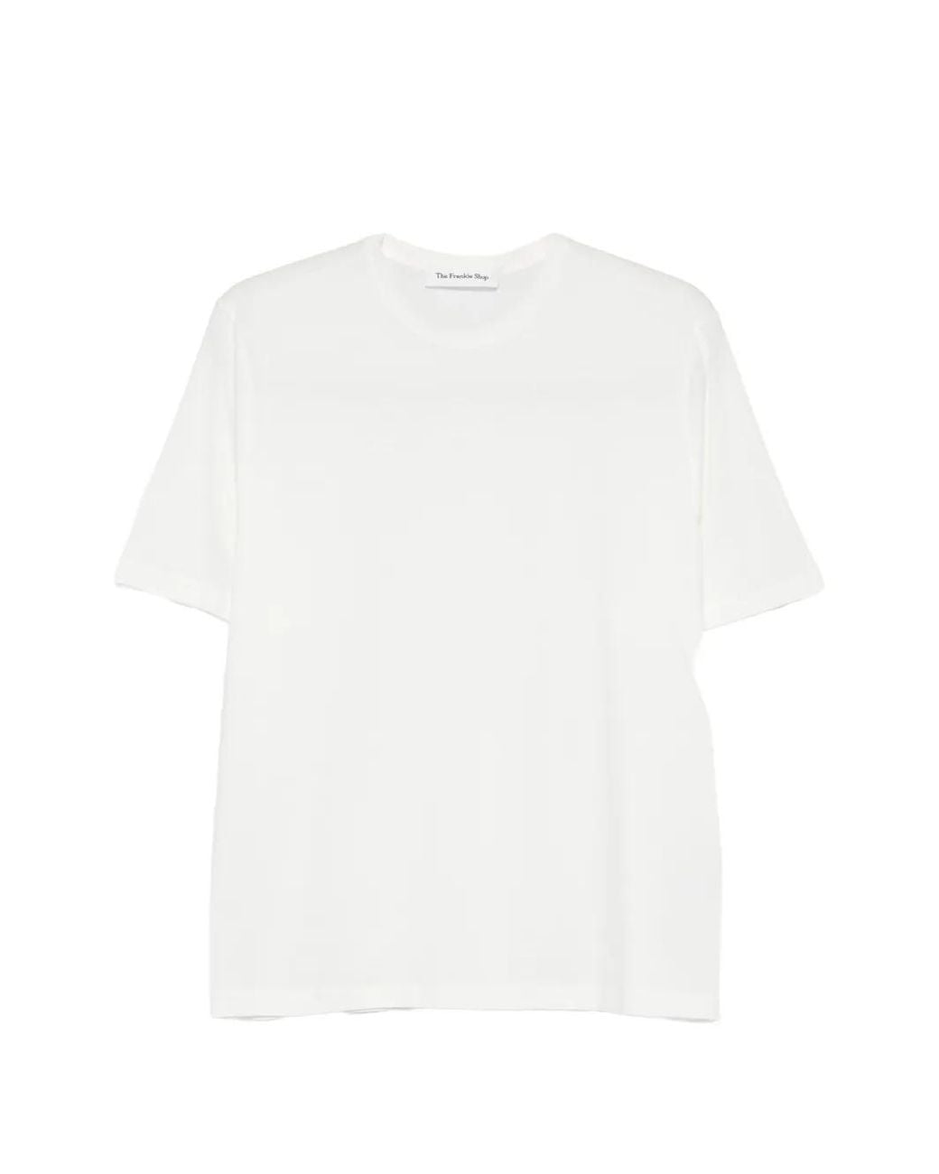 Frankie Shop White Harper Organic Cotton T-Shirt