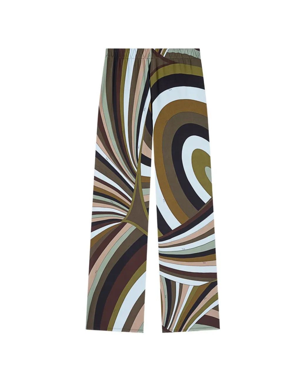 Emilio Pucci White Iride Print Pants