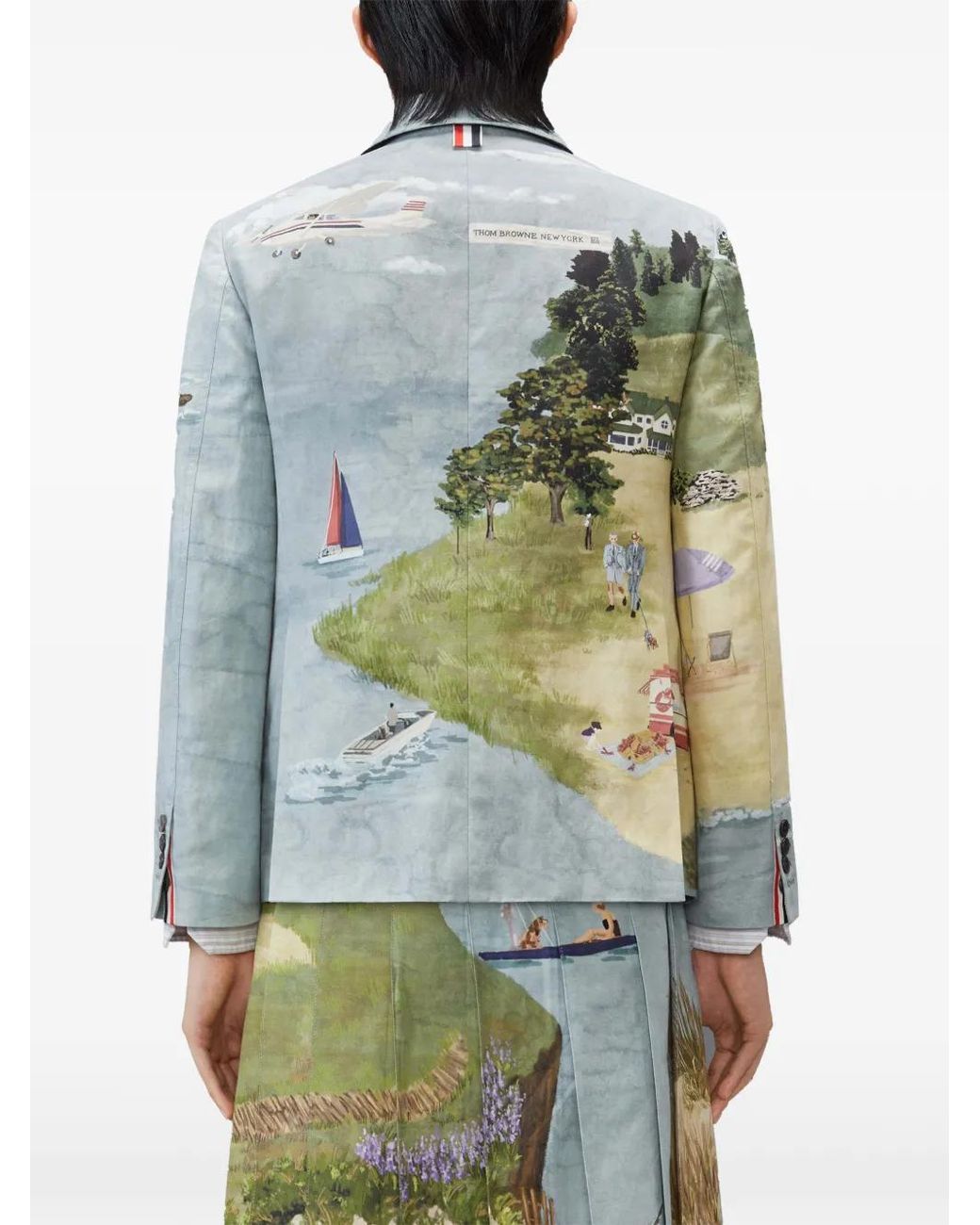 Thom Browne Green Nantucket Scenic Unconstructed Sportcoat for men