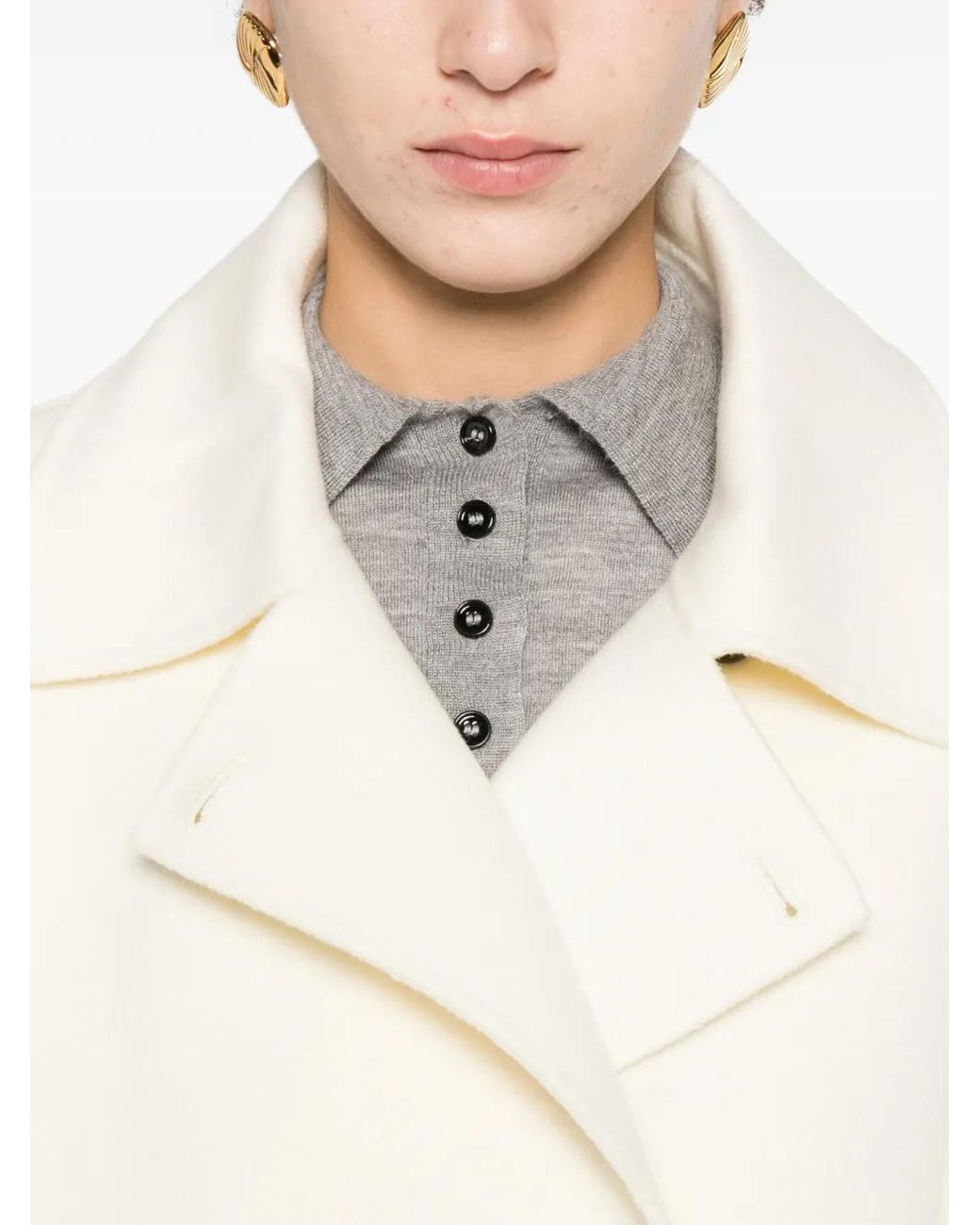 Arma Natural Buttoned Jacket