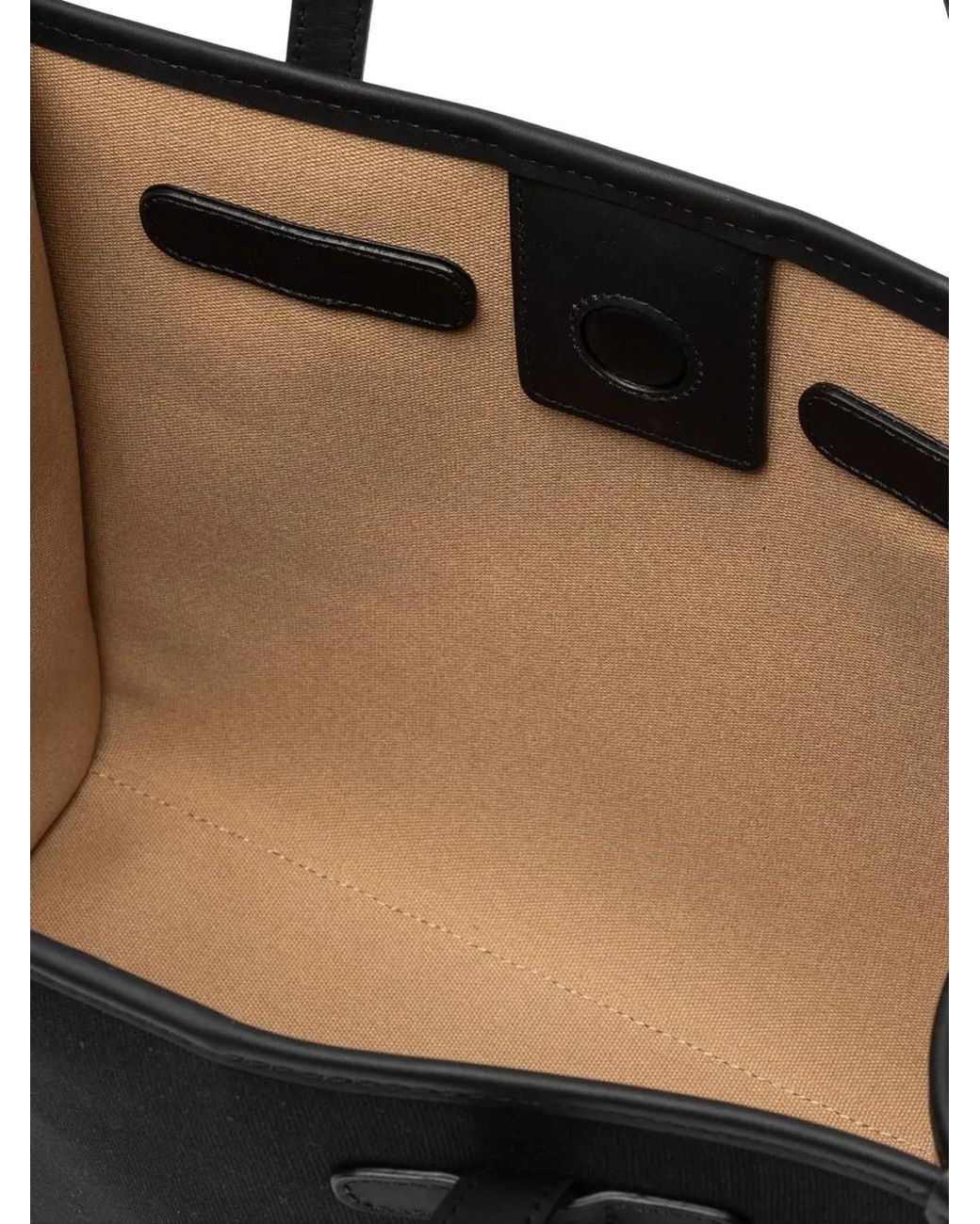 Gianni Chiarini Black Marcella Leather Trim Shopping Tote