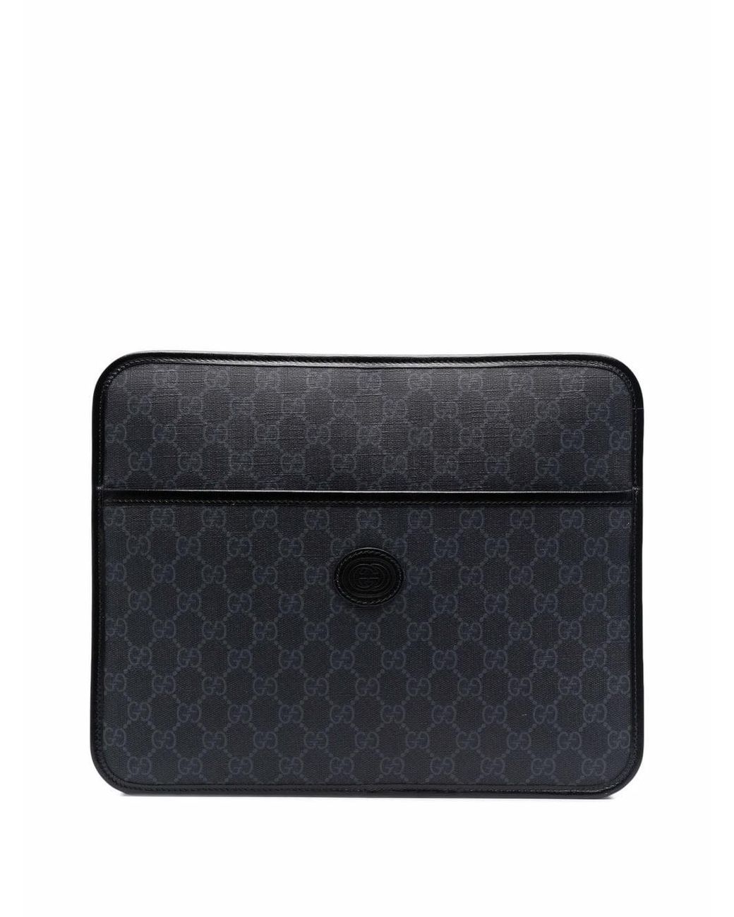 Gucci GG Supremeprint Laptop Case in Black for Men Lyst
