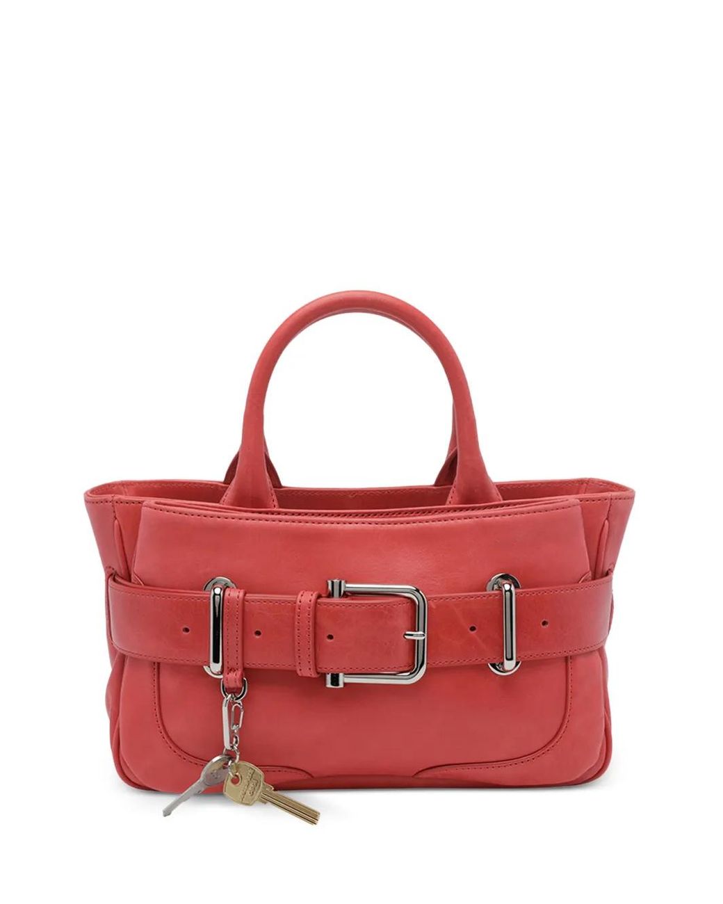 OSOI Red Mini Brocle Tote Bag