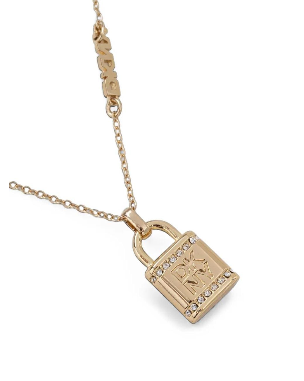 DKNY White Crystal-Embellished Earrings And Necklace Set