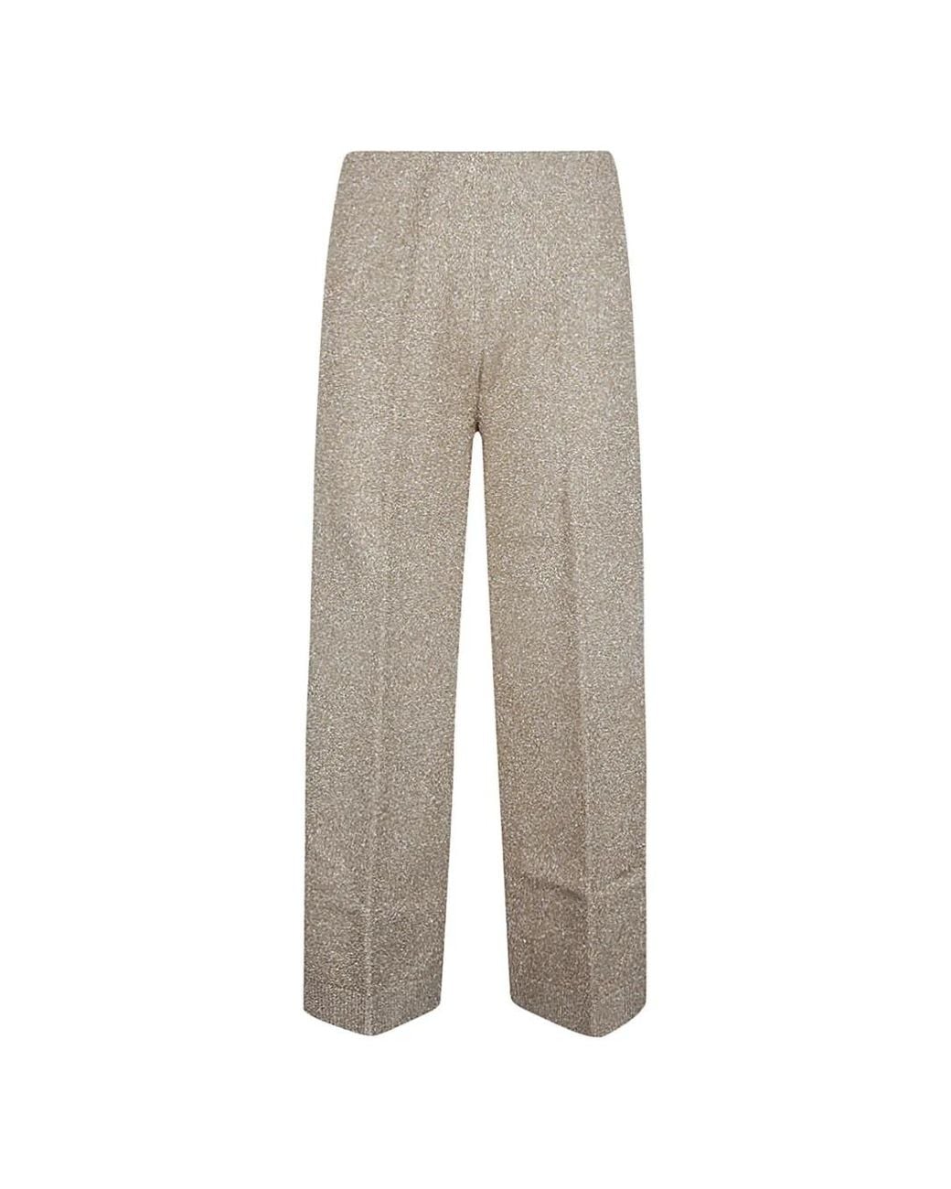 Circus Hotel Gray Wide-Leg Trousers