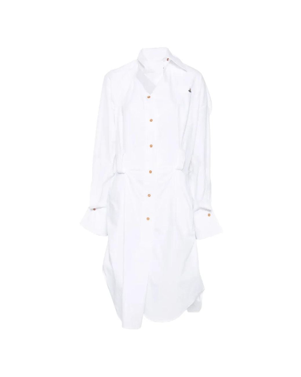 Vivienne Westwood White Drunken Shirt Dress