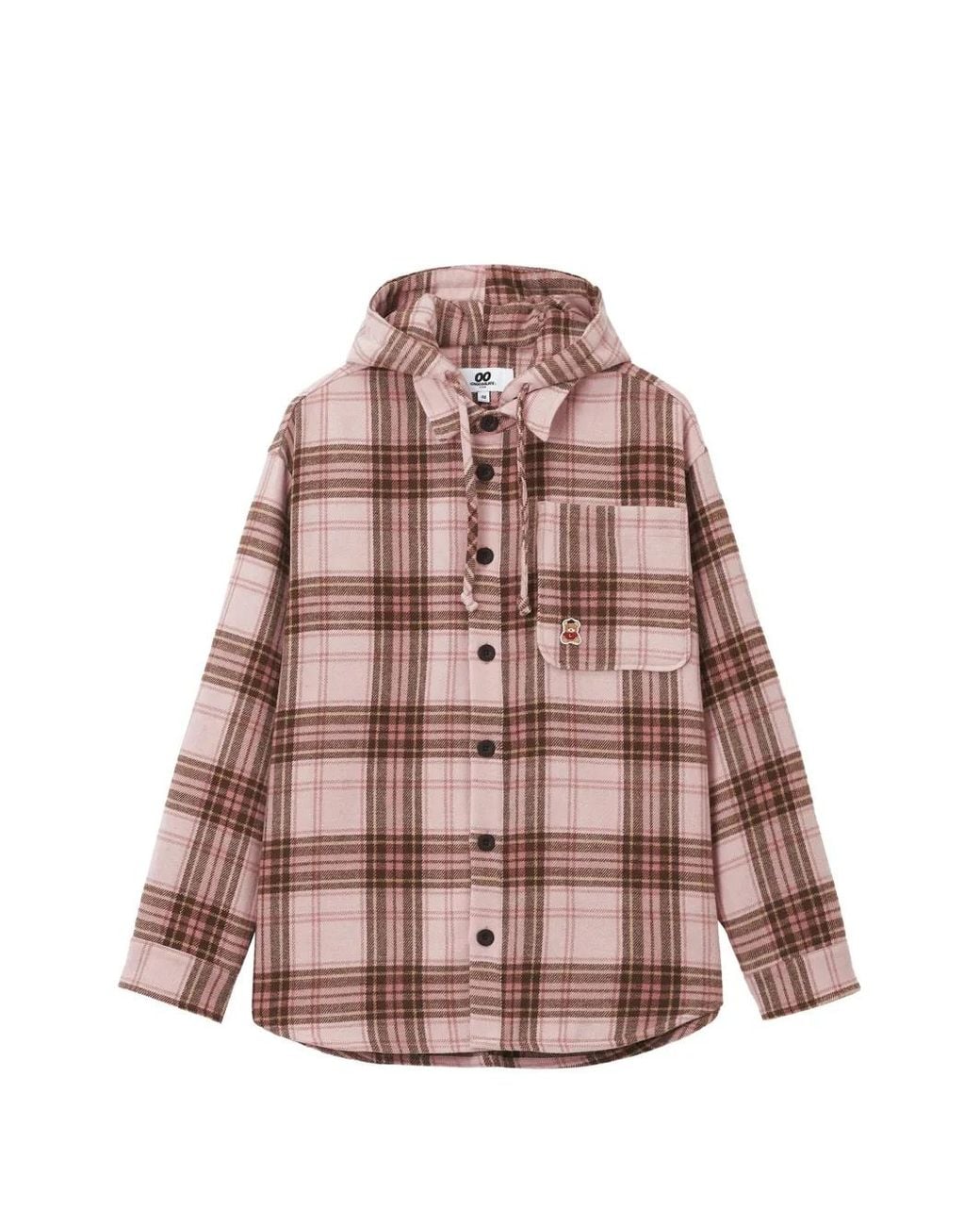 Chaqueta Con Capucha Chocoolate de color Pink