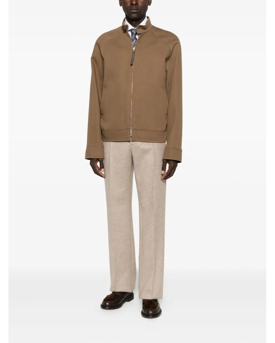 Moschino Natural Zip-Fastenning Bomber Jacket for men