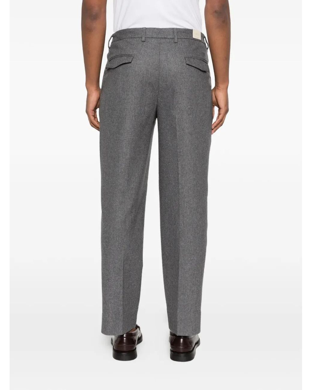 Briglia 1949 Gray Pleated Trousers for men