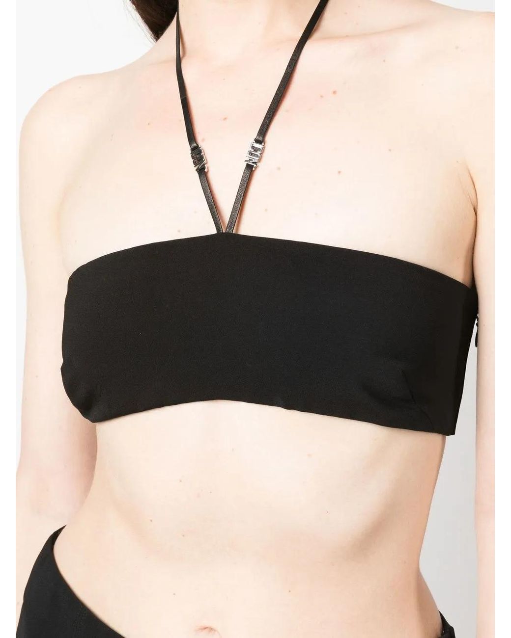 DSquared² Black Halterneck Bralette Top