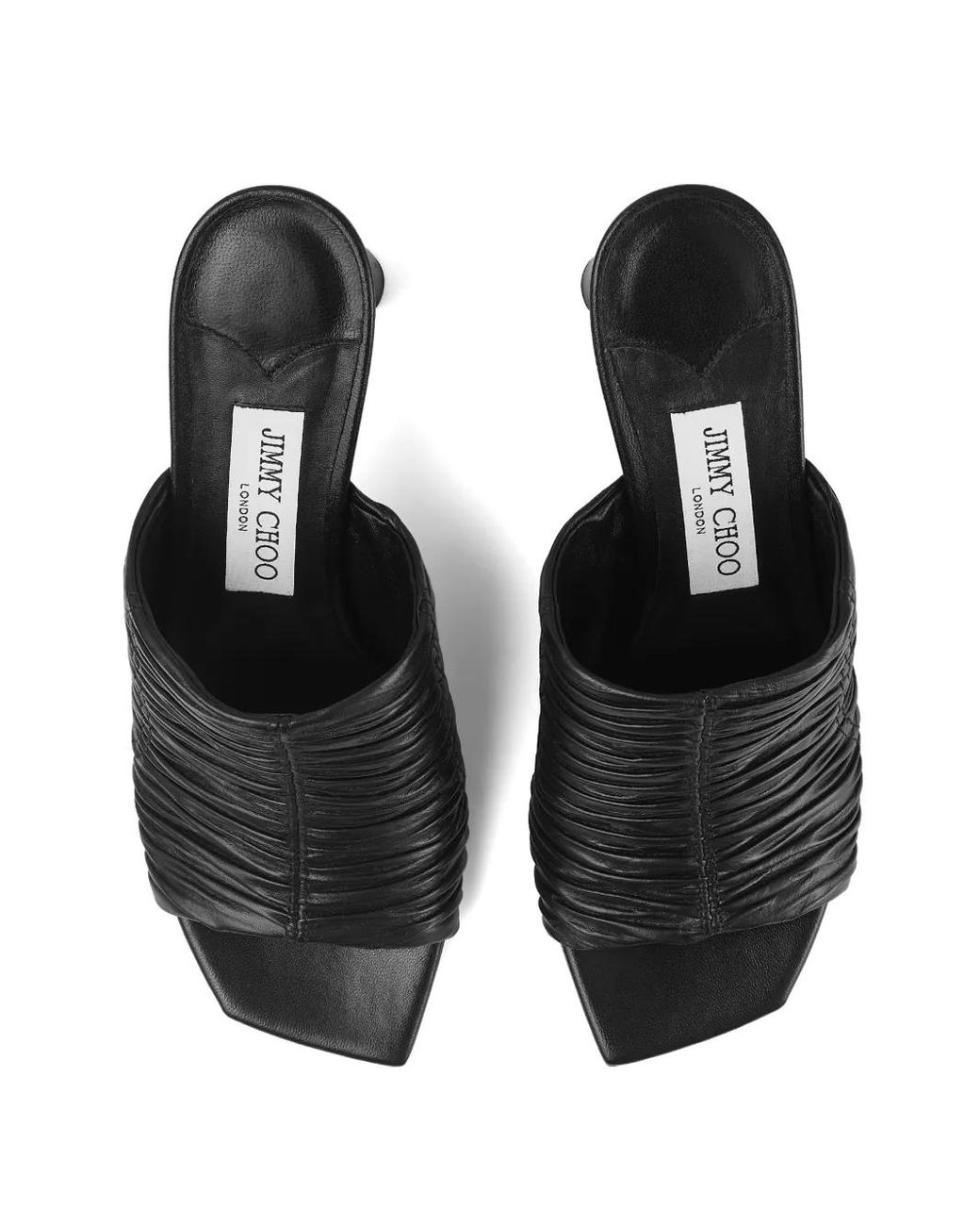 Jimmy Choo 75 Mm Lua Muiltjes in het Black