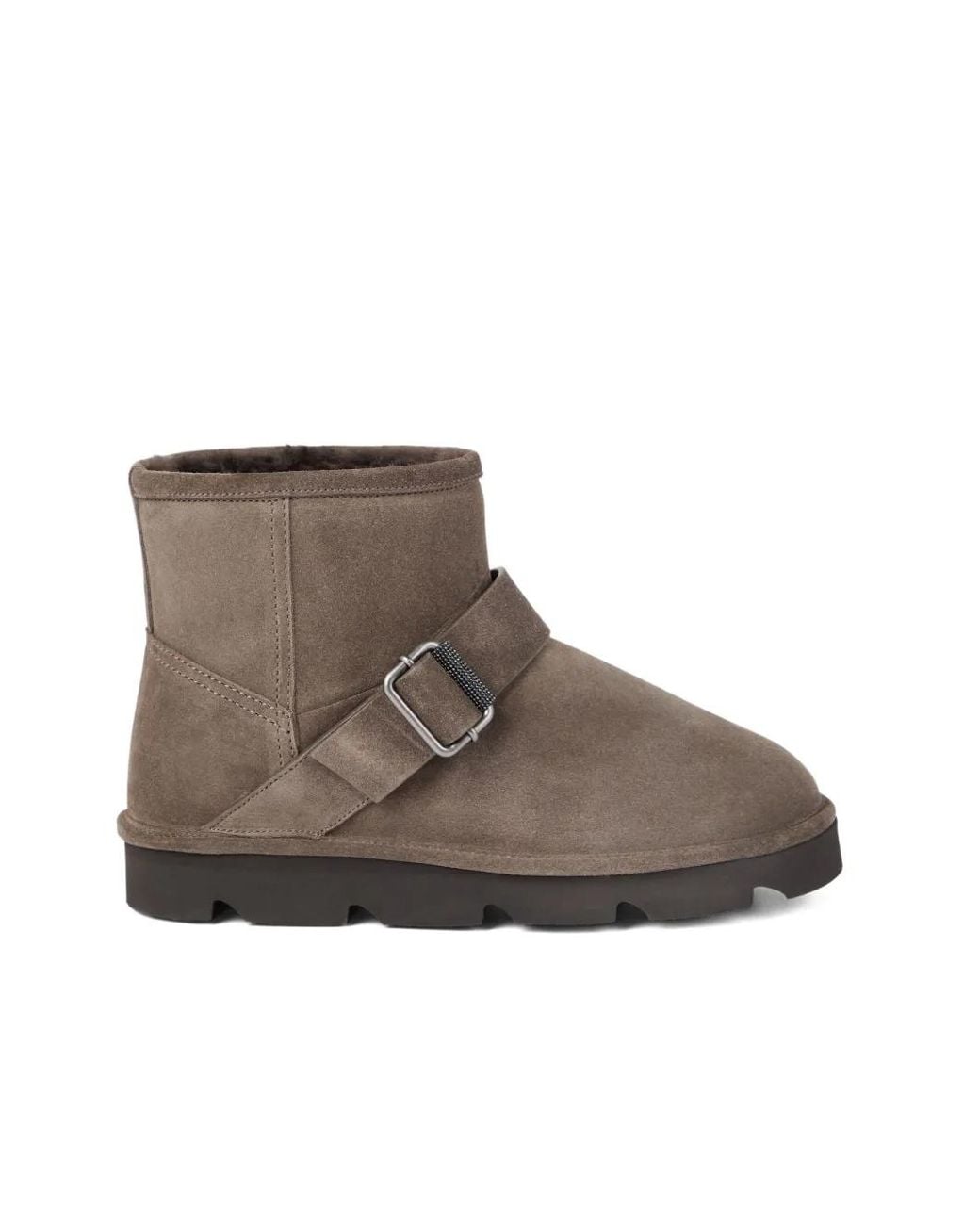 Brunello Cucinelli Brown Calf Leather Boots