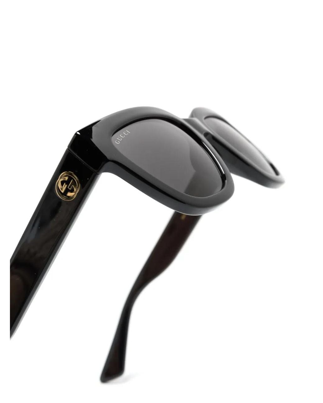 Gucci Gray Interlocking G-Logo Sunglasses