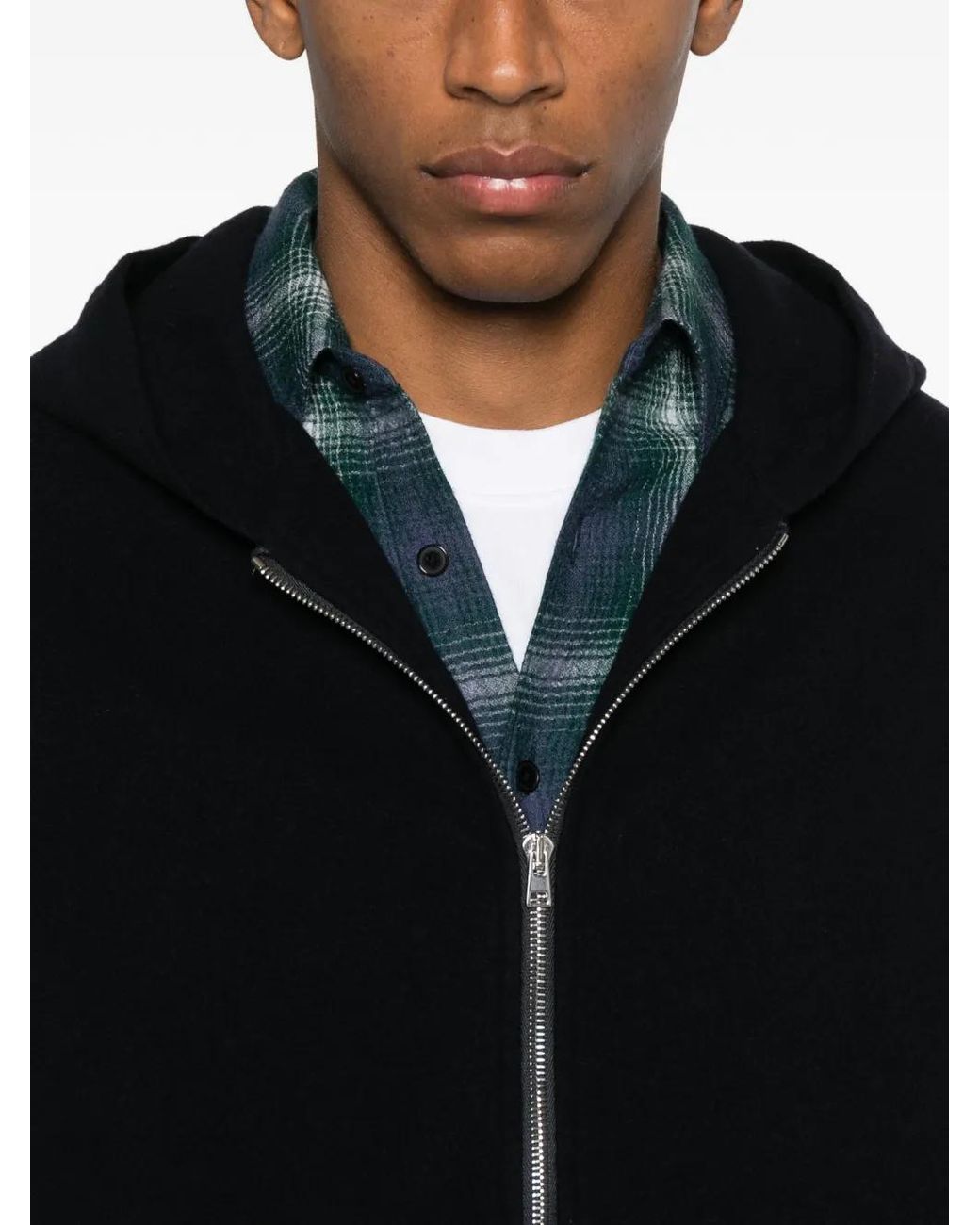 Cellar Door Black Hooded Jacket for men