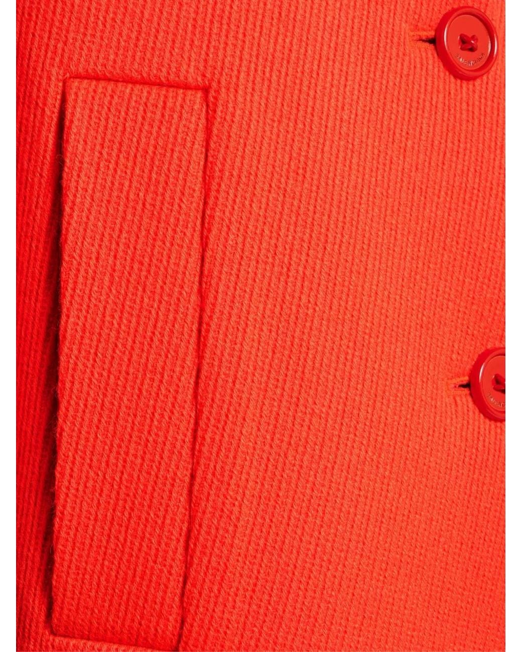 Balenciaga Red Cape Coat