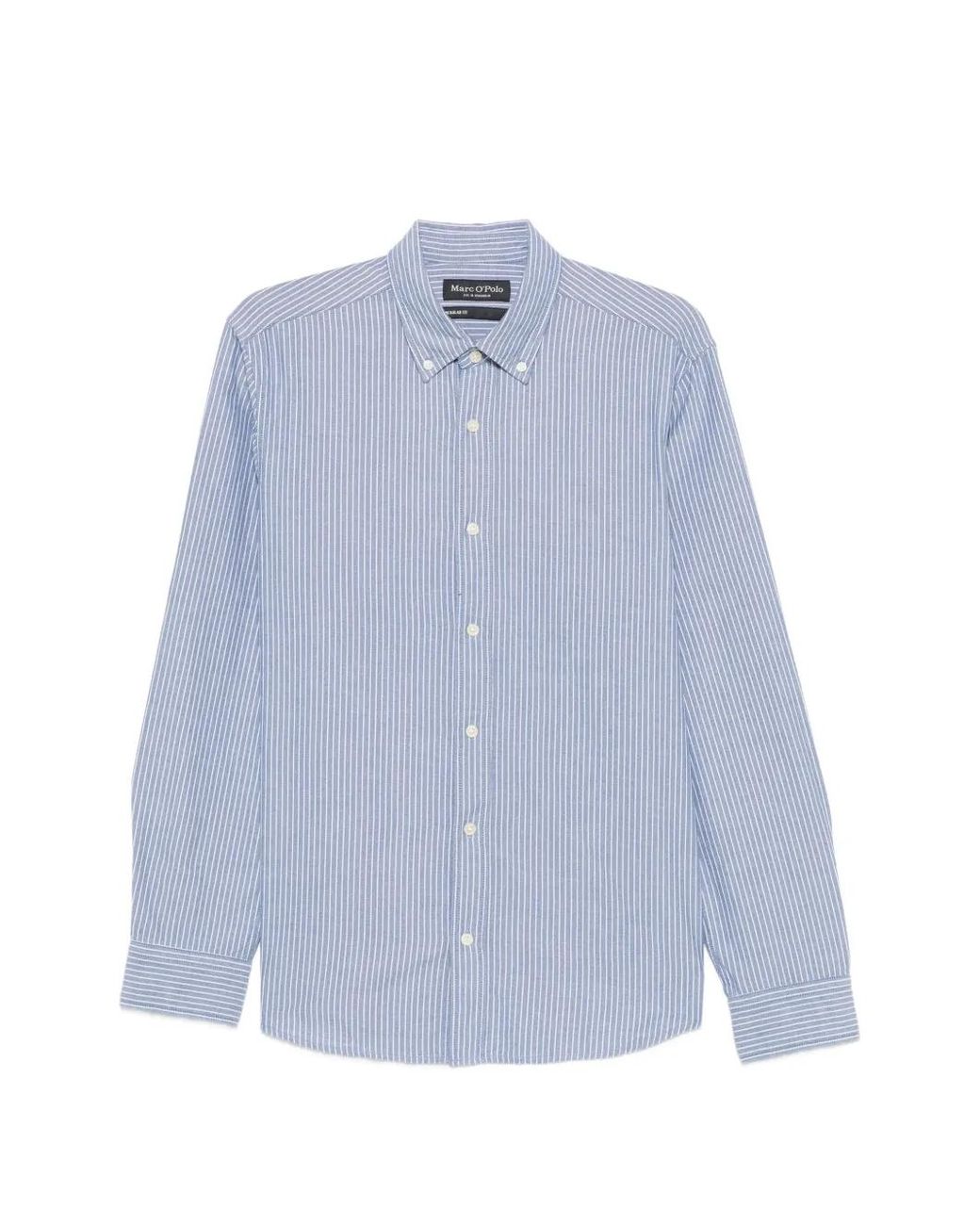 Marc O' Polo Blue Stripe-Pattern Shirt for men