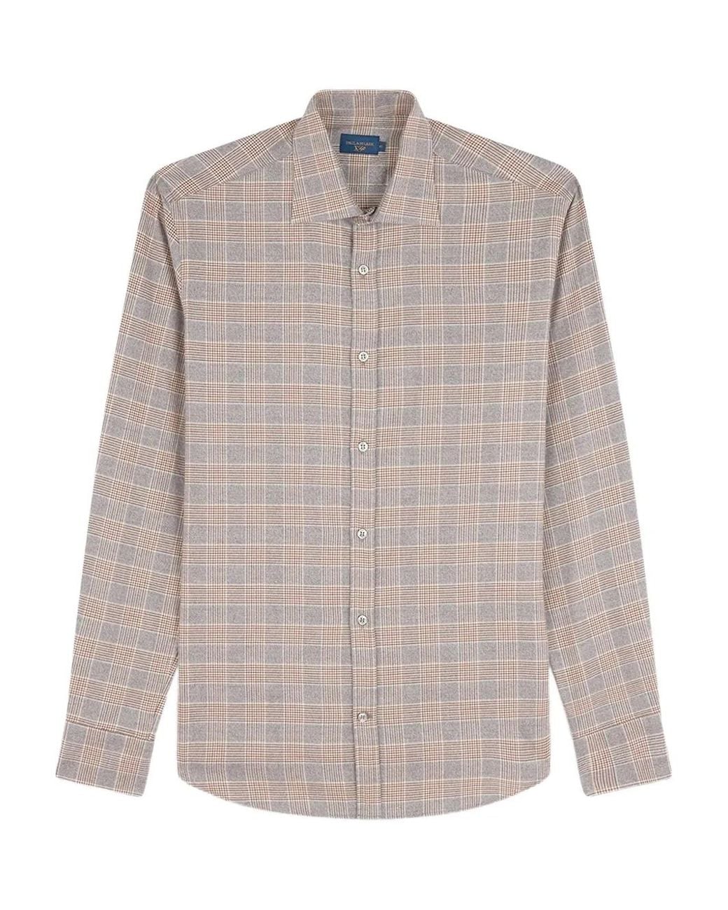 Paul & Shark Natural Checked Cotton Shirt for men