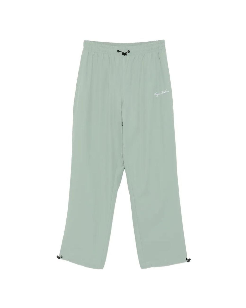 Sergio Tacchini Green Brunelleschi Drawstring-Waist Track Pants for men