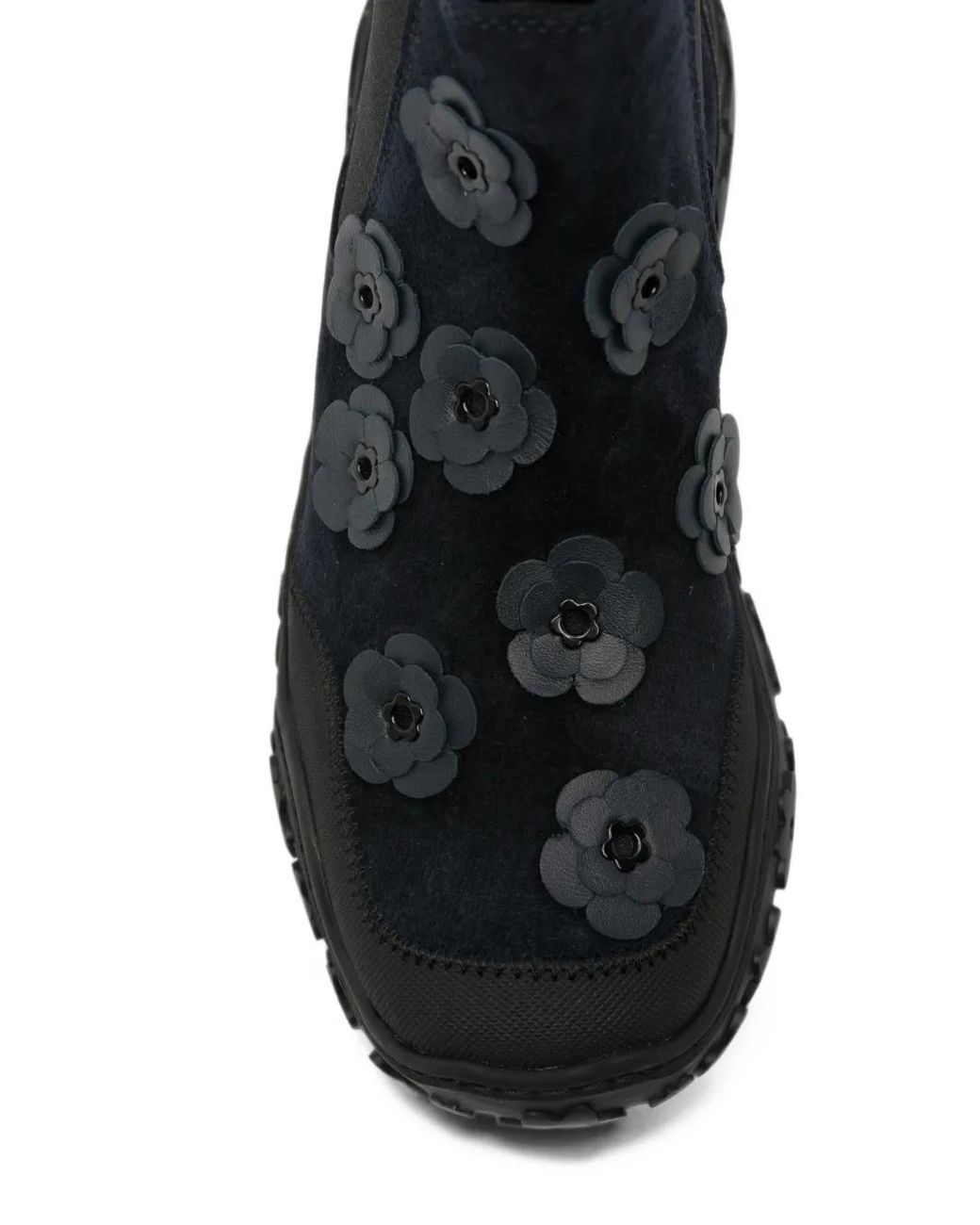 CECILIE BAHNSEN Black Flower-Appliqué Boots