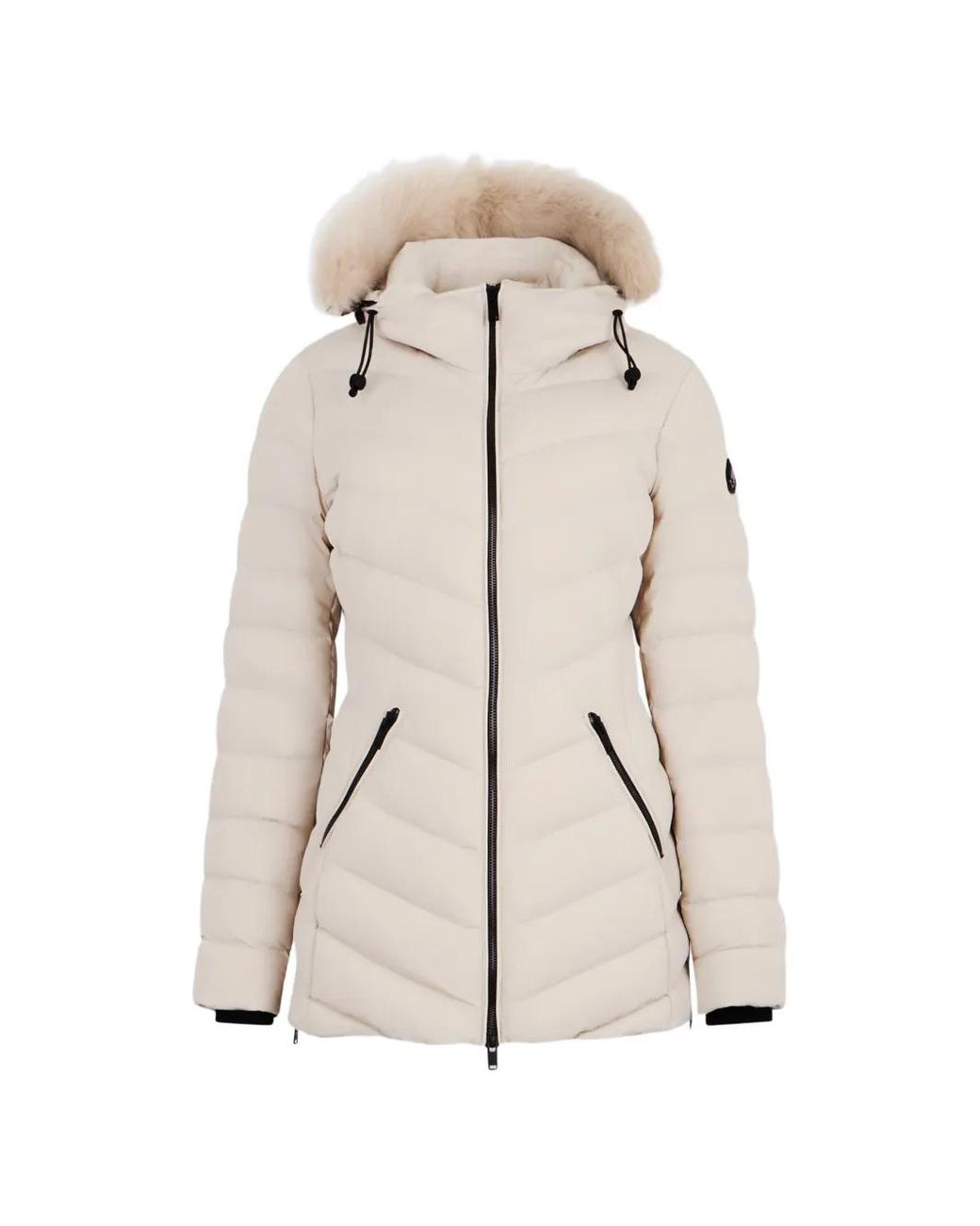Moose Knuckles Natural Roselawn Hooded Jacket
