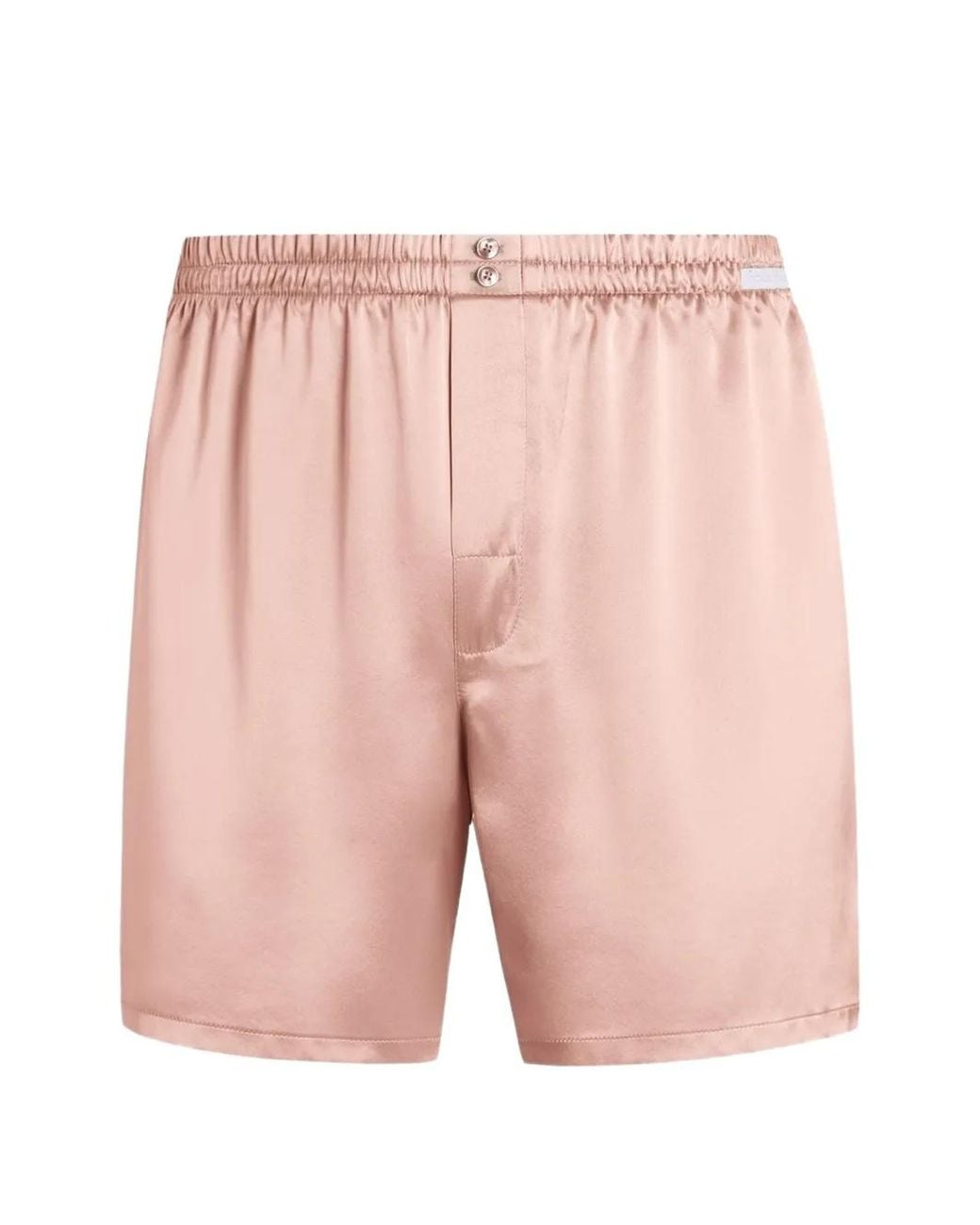 Dolce & Gabbana Pink Silk Satin Boxer Shorts for men