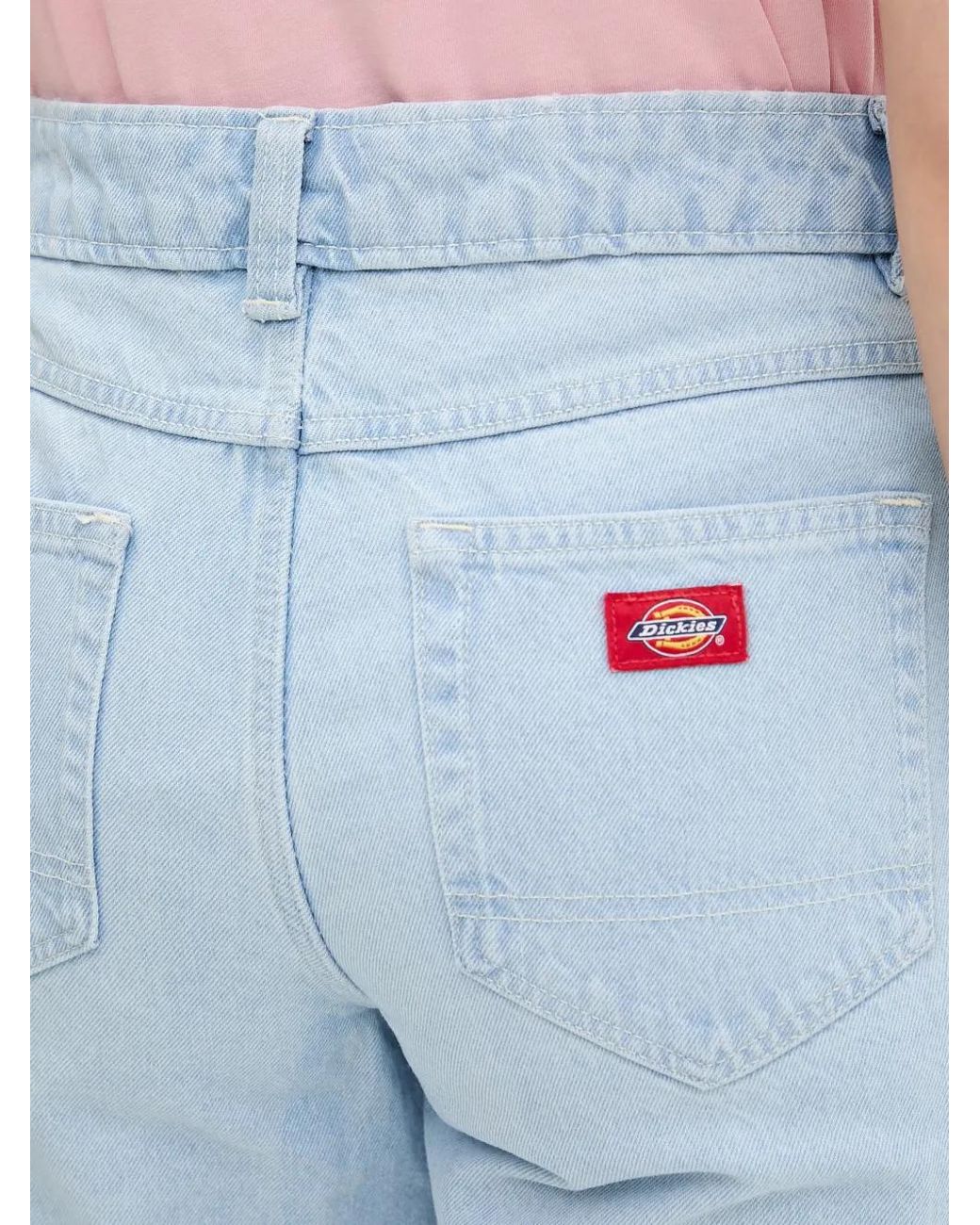 Dickies Blue 948 Logo-Patch Straight-Leg Jeans